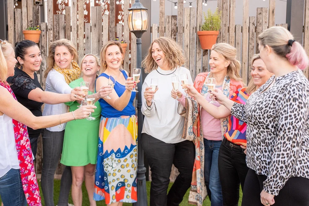 Mums looking forward to having a beautiful night together