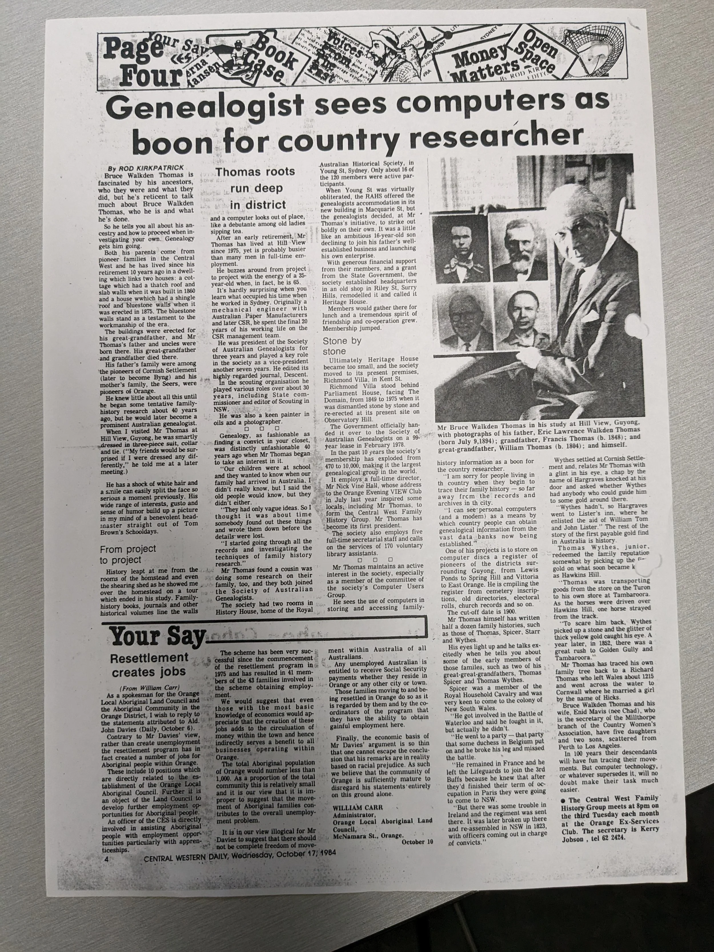 Orange Family History Group celebrates 40year milestone — Orange City Life