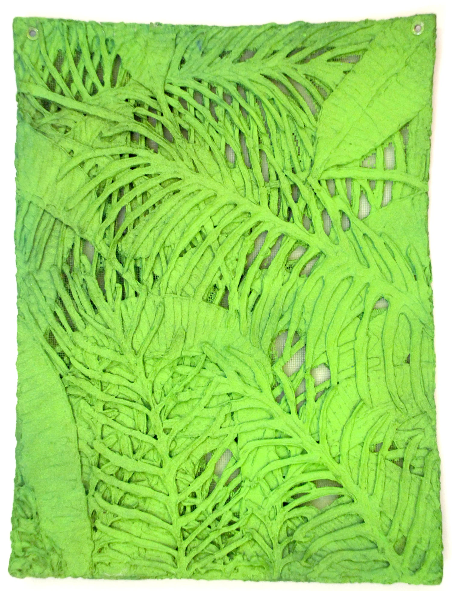 Untitled (Lost) , Caulking and acrylic on wire mesh, 2016