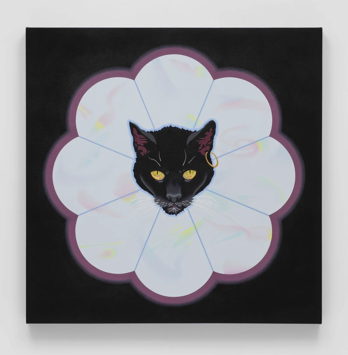 Bastet , oil on canvas over panel, 2016