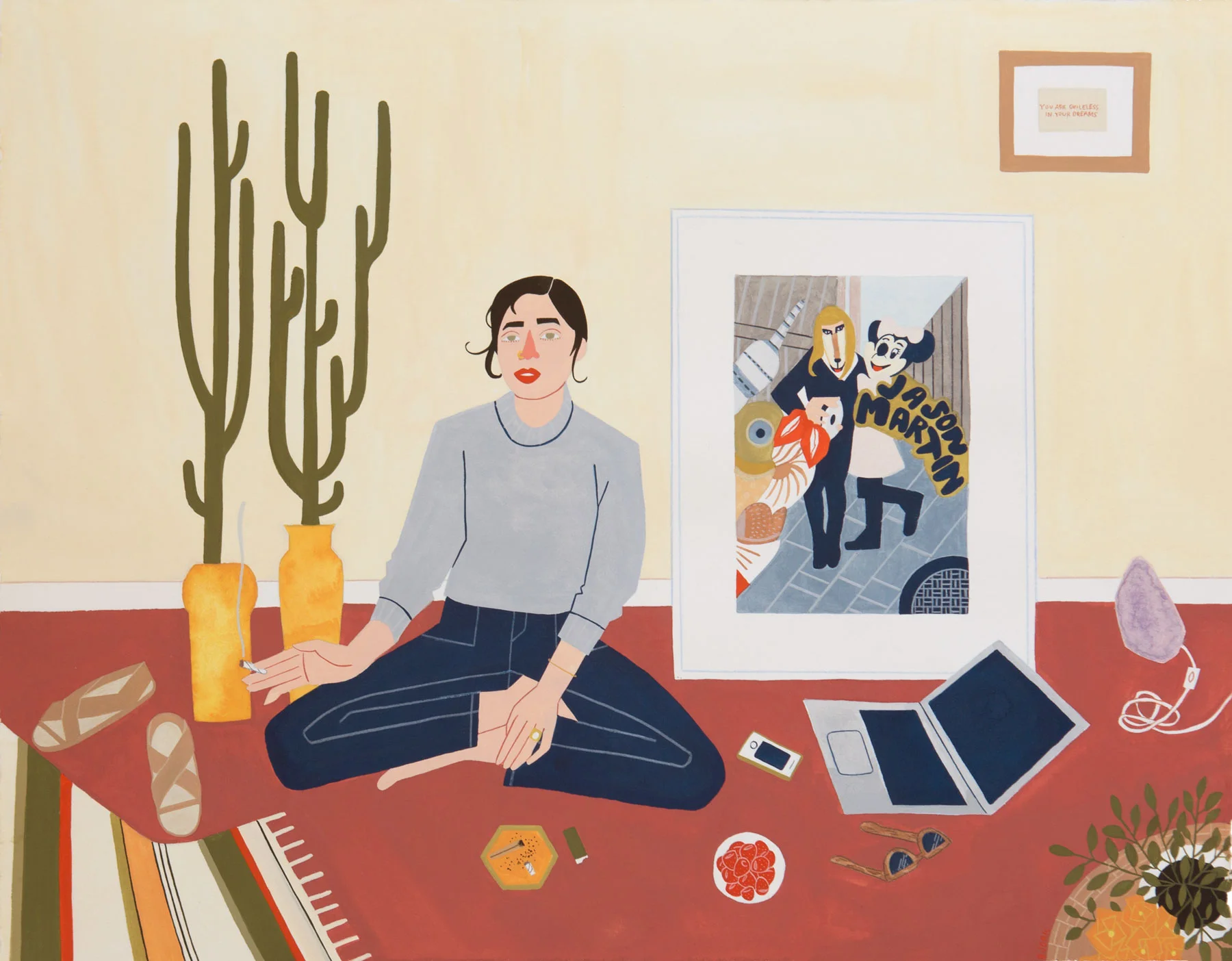 Future Plans , gouache + pencil on paper, 2016
