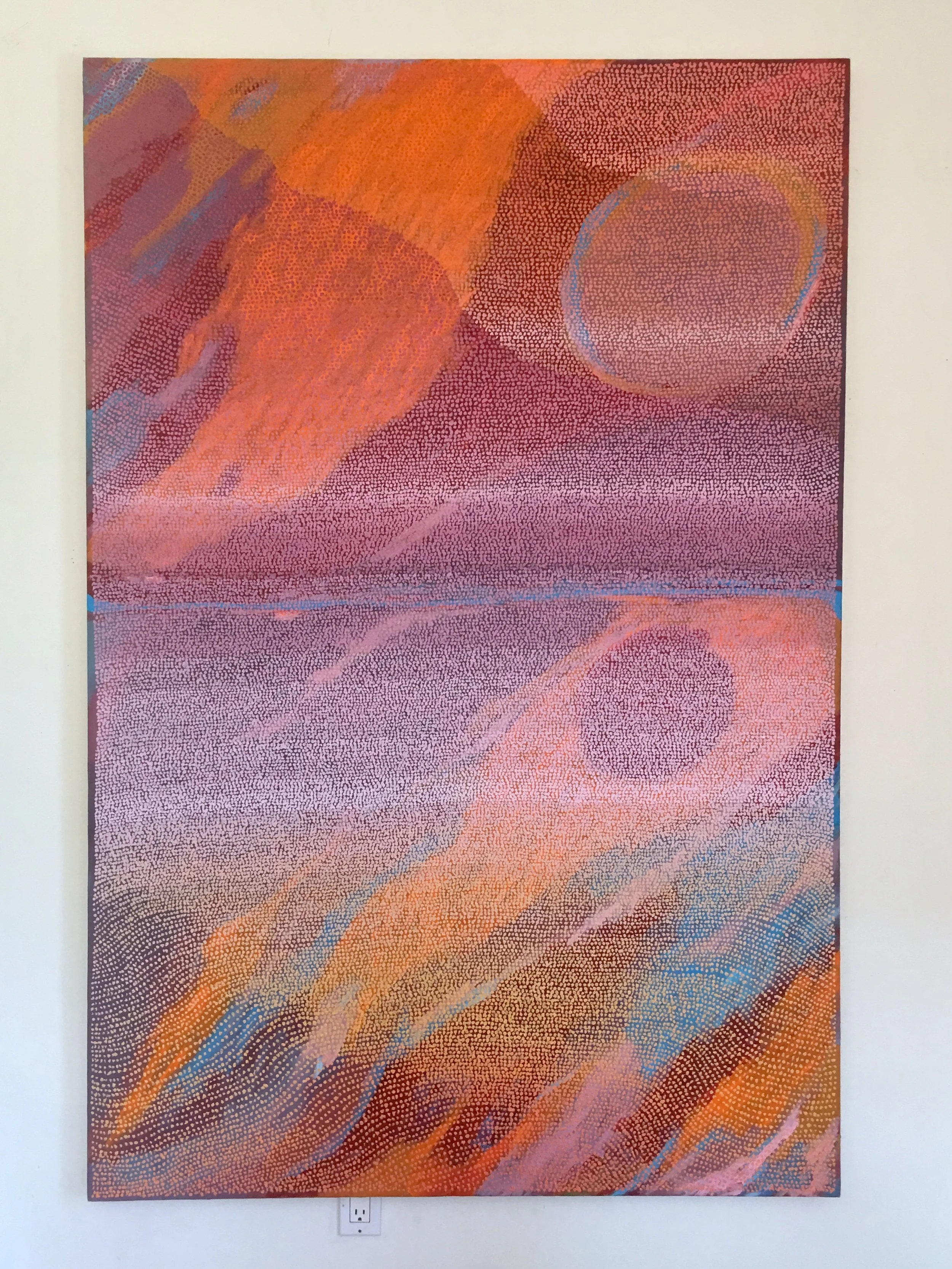 Avalon , acrylic and pumice on canvas, 2018