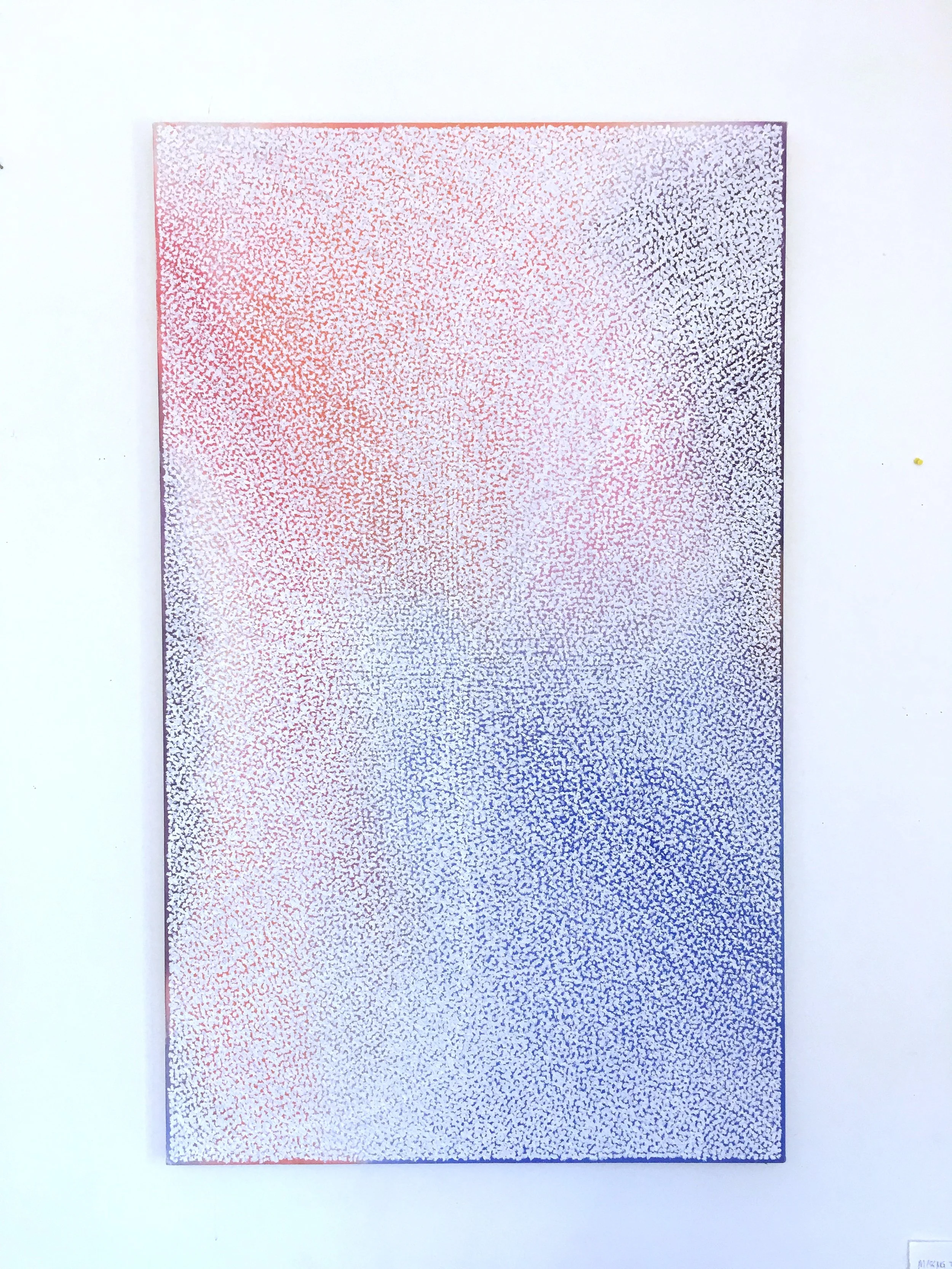 Tone Police , acrylic and pumice on canvas, 2018