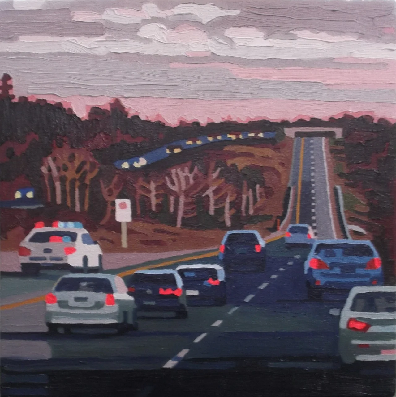 Speed Trap , acrylic on canvas, 2016