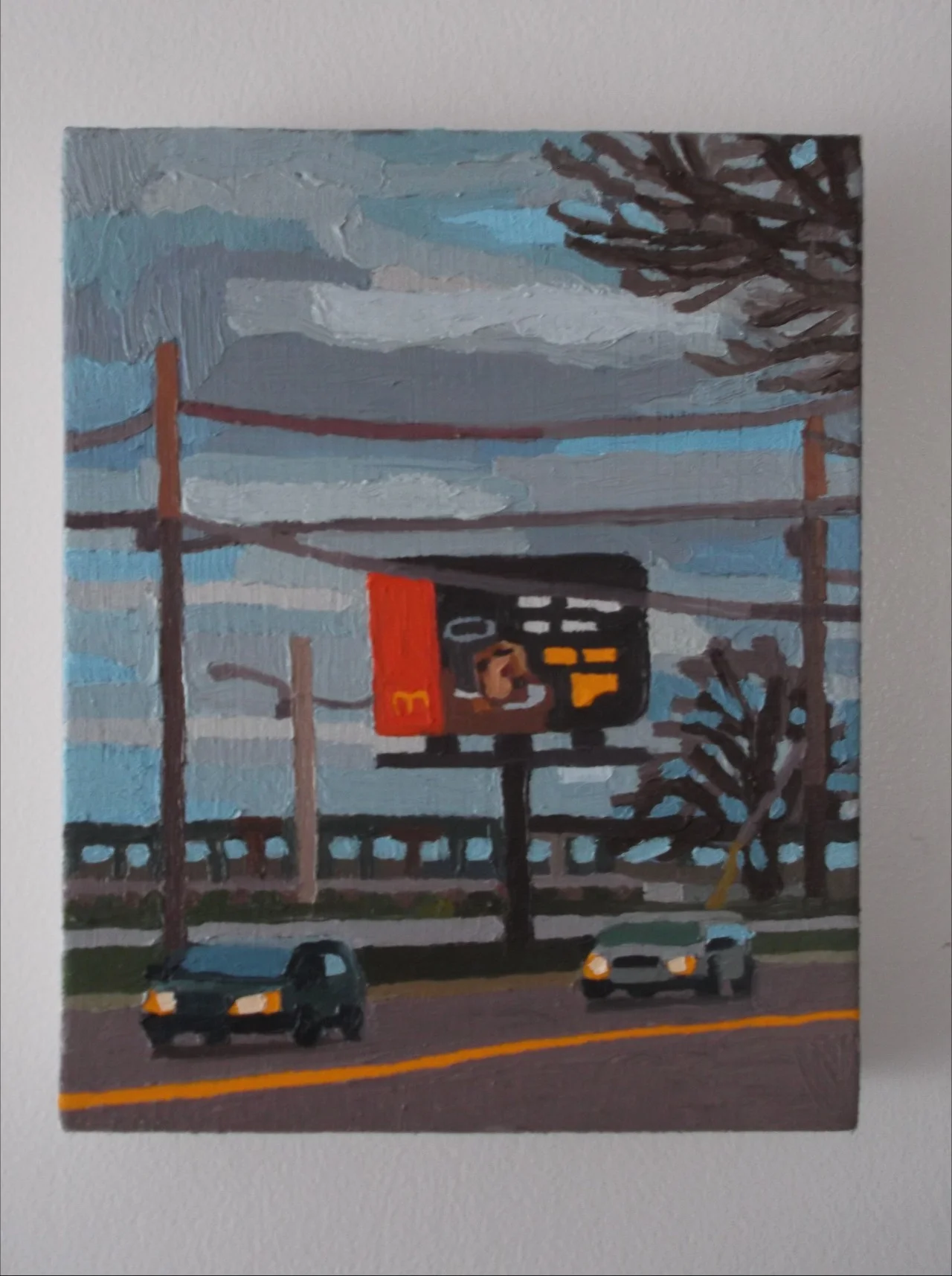 Coffee and a Muffin , acrylic on canvas, 2015
