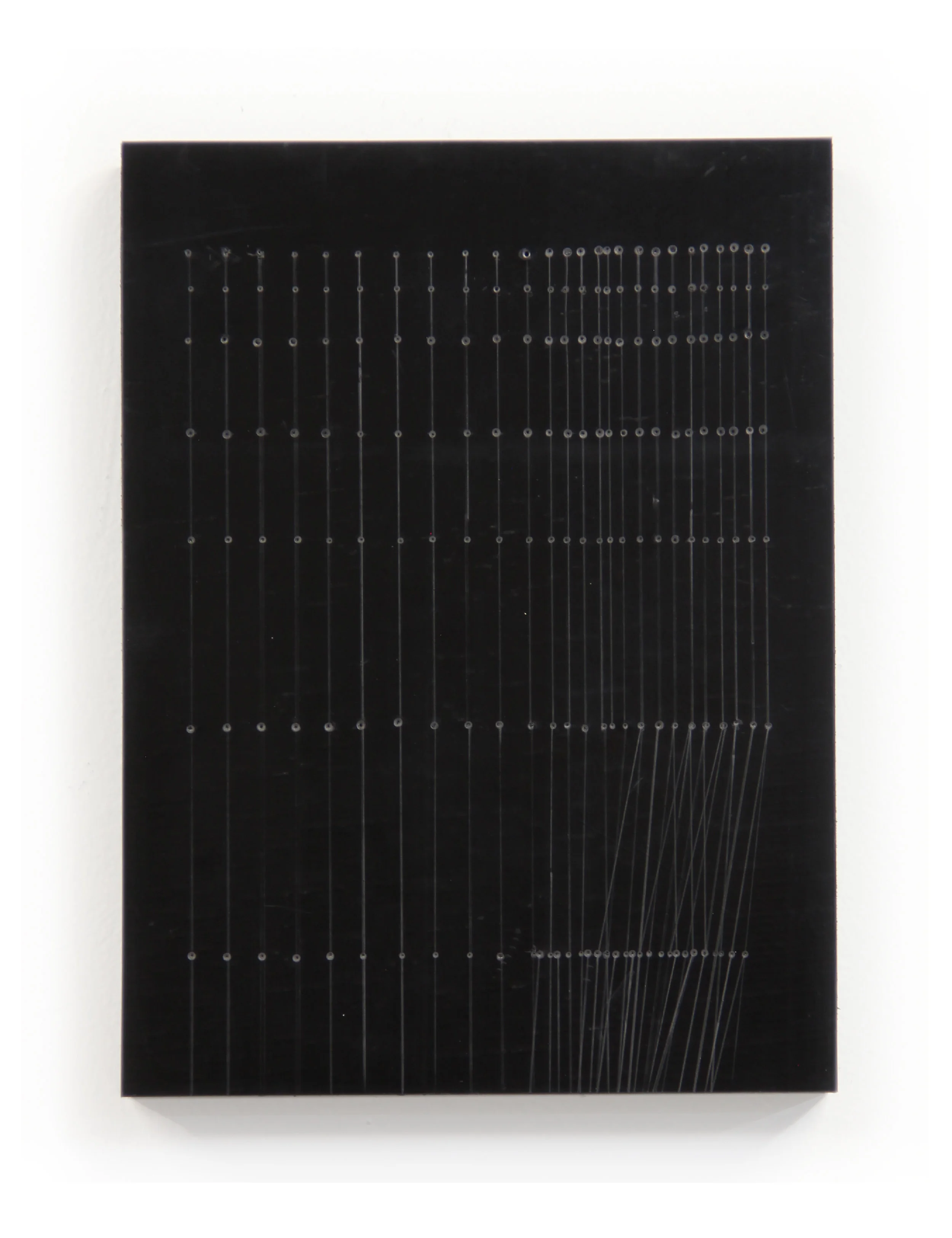 Order and Method No. 9 , Graphite and pencil on Mounted Rubber, 2017