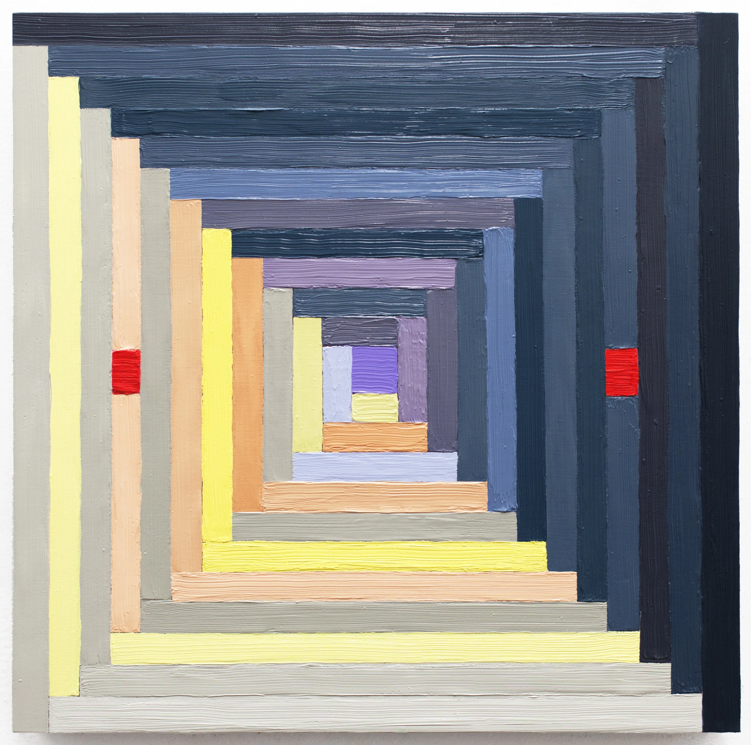 Selvage 6 , oil on panel, 2015
