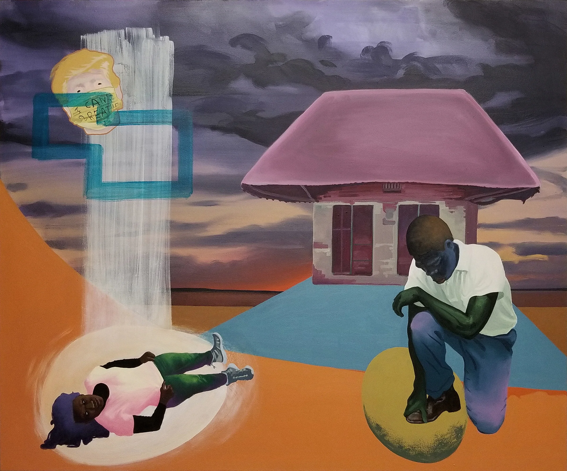 The Coming , oil on canvas, 2017