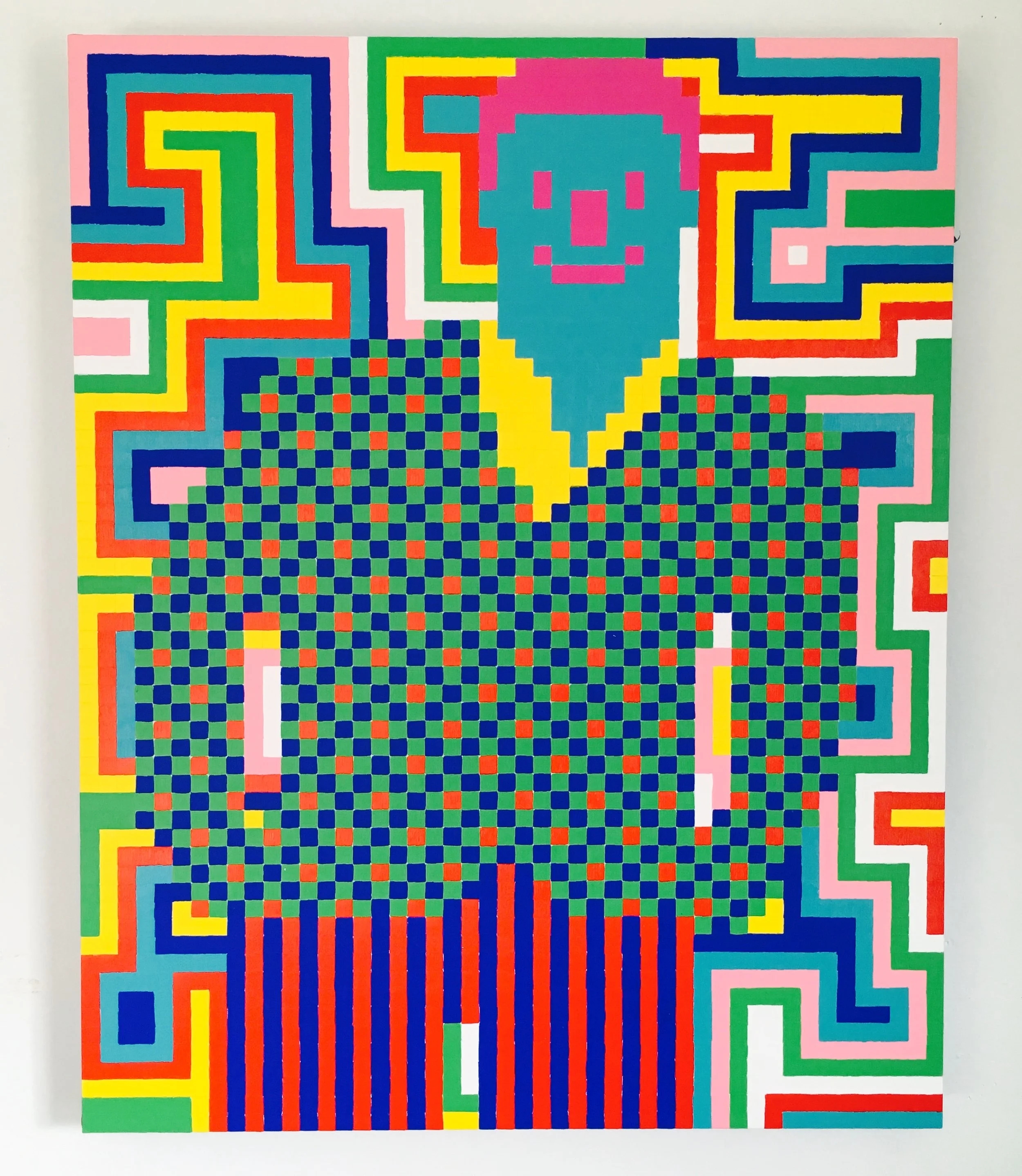 Charles , paint on panel, 2017
