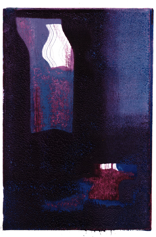 Stellar Winds , monotype, 2019