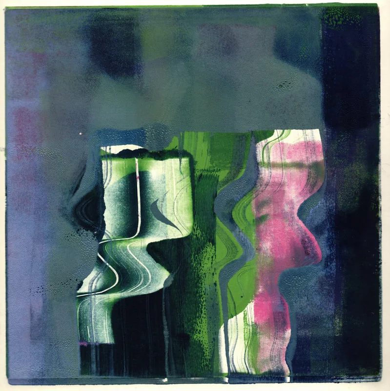 Interstellar Plasma , monotype, 2019