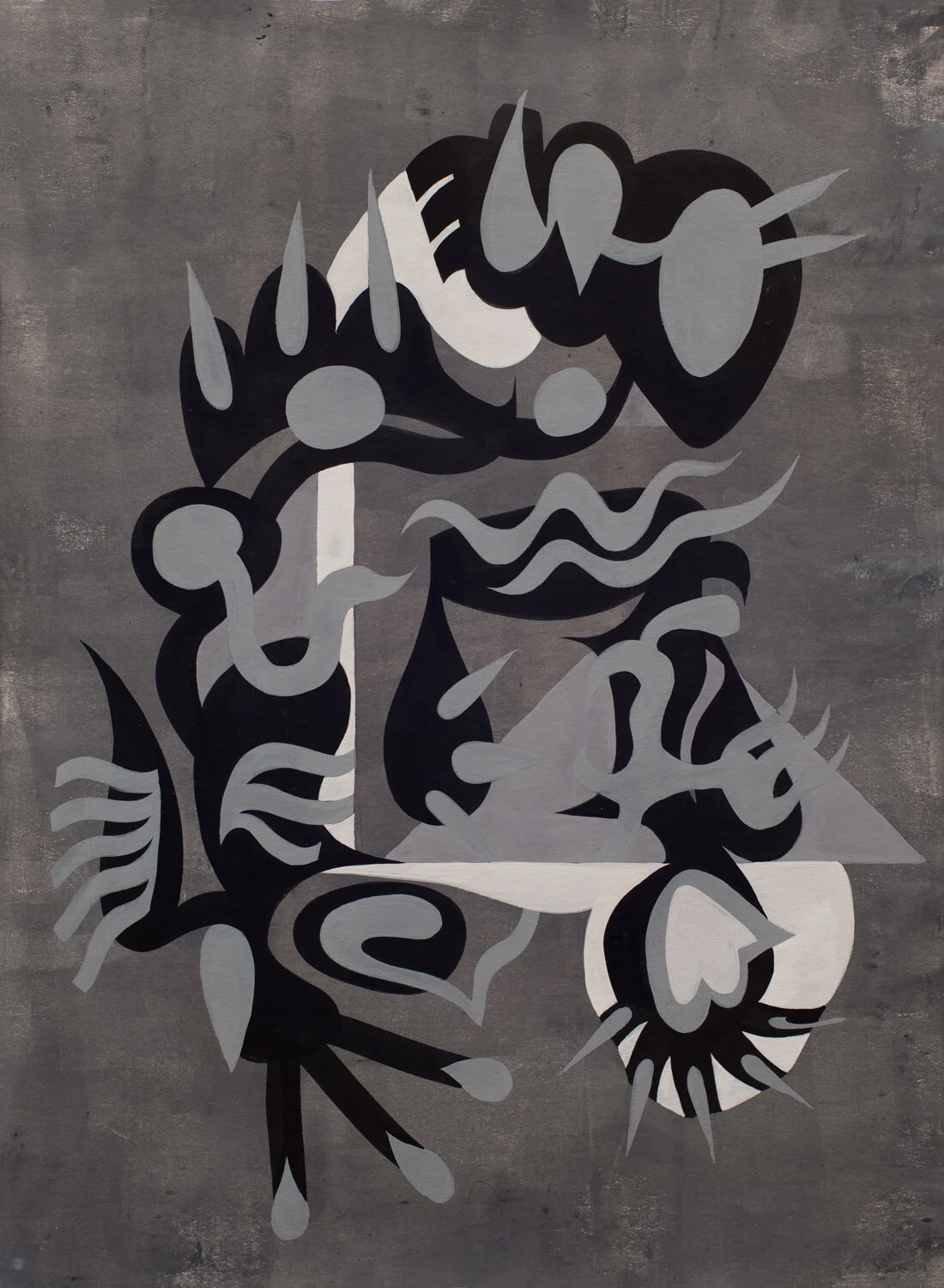 Alpha , Cel-vinyl and ink on paper, 2019