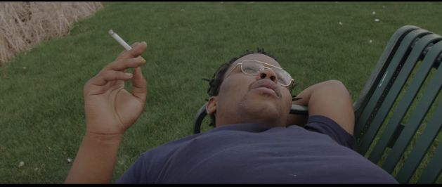 Above is a photo of Jimmy V in his music video "See you on the side" produced by Curtis Heron.
