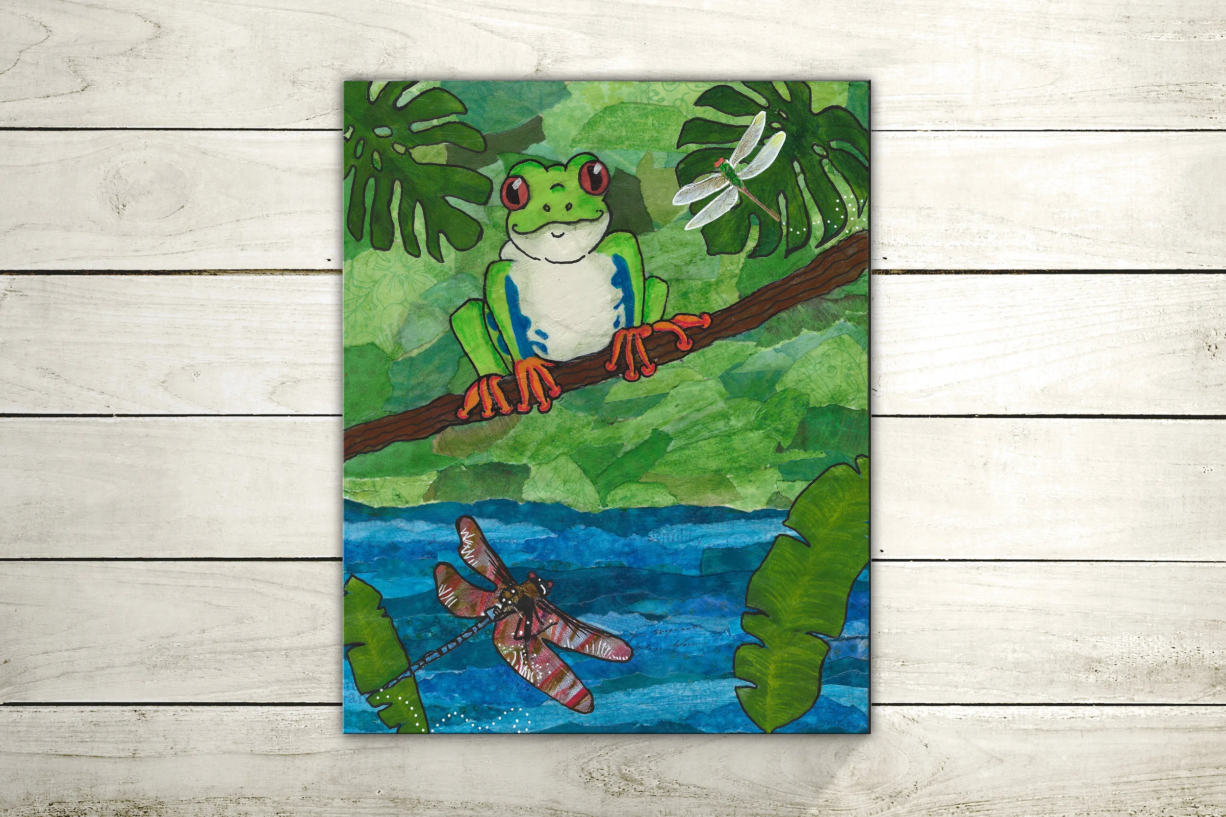 Happy Tree Frog (Original)