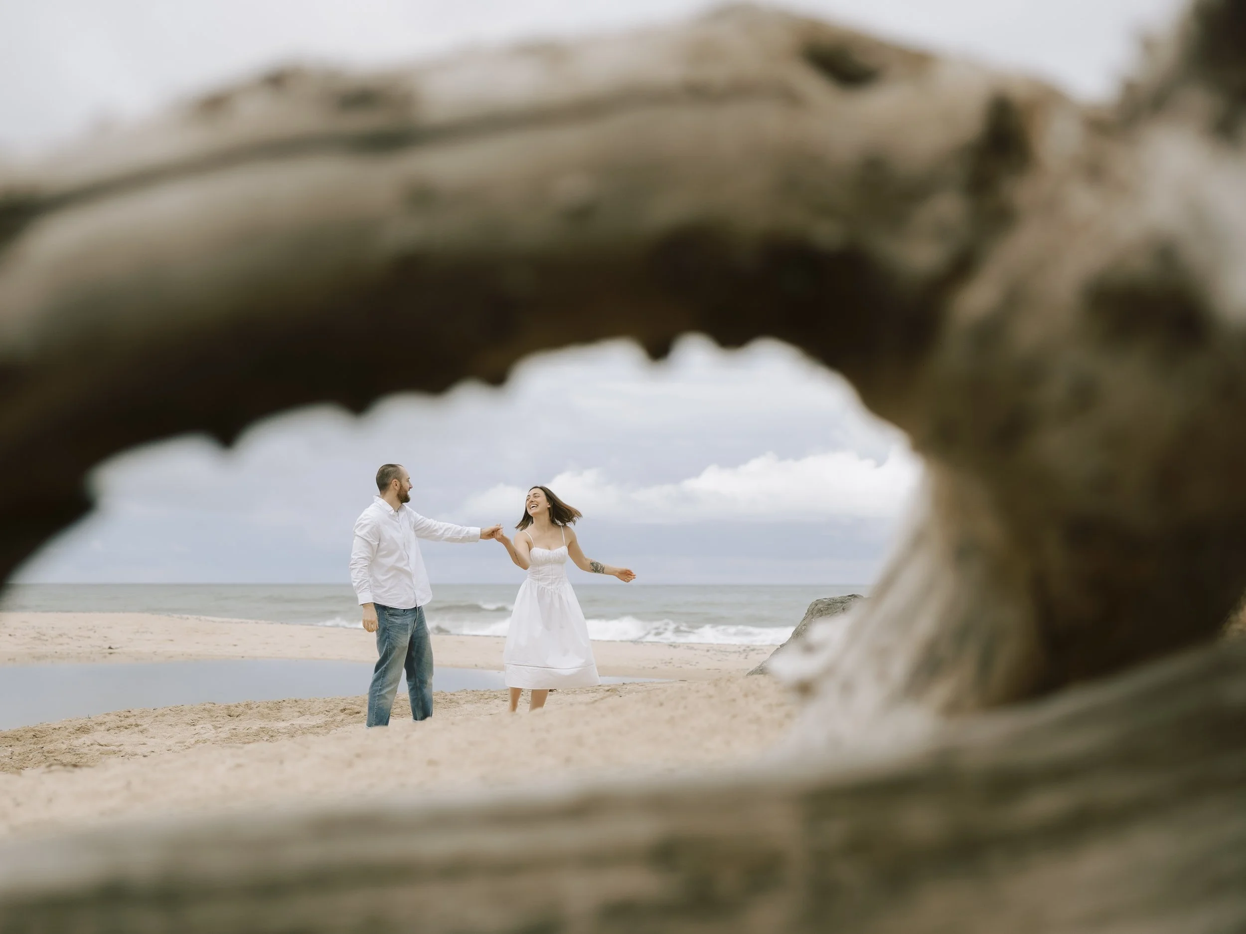 Jenna &amp; Jason’s Beach Engagement Session at Half Moon Bay, CA