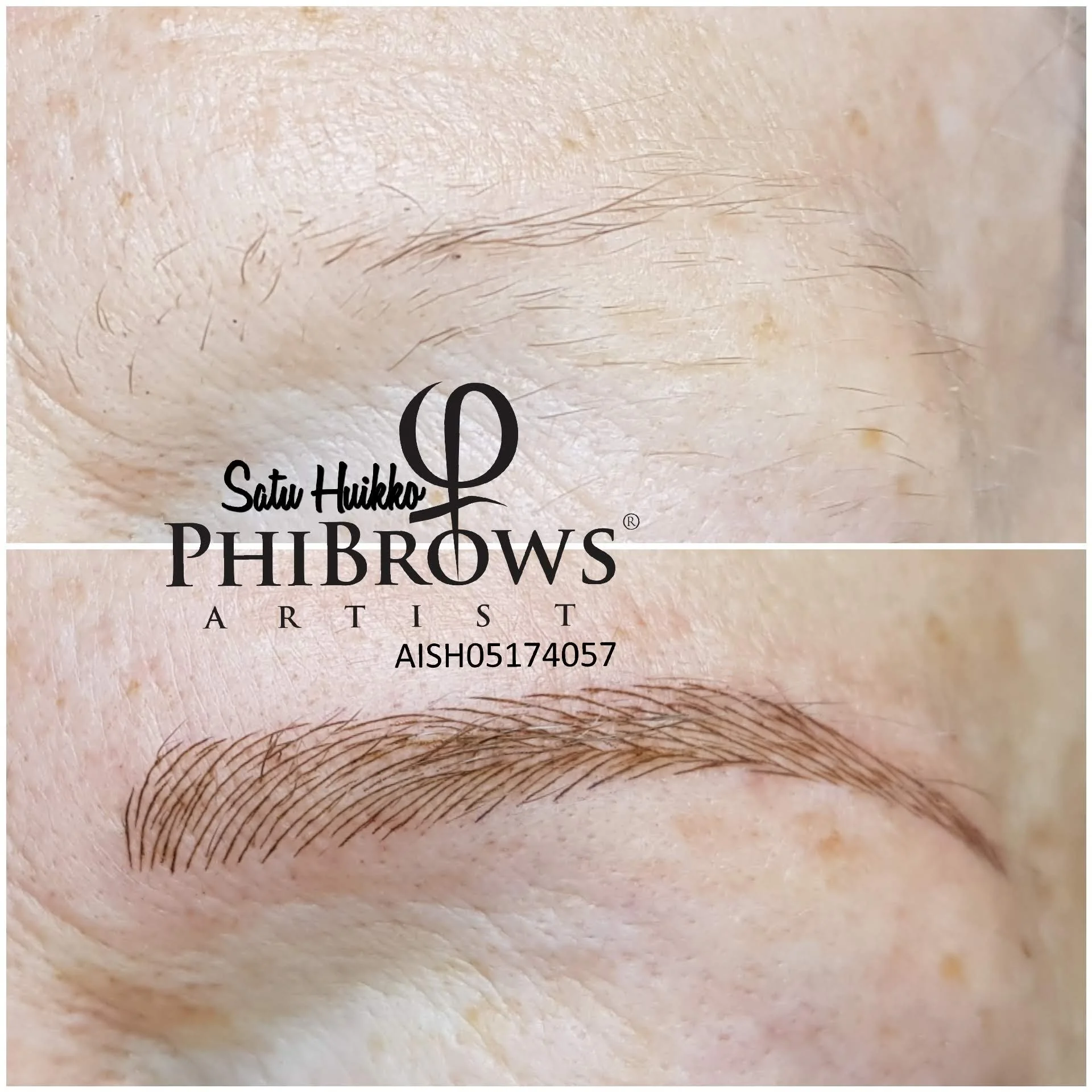Microblading kulmat yli 70 -vuotiaalle rouvalle. Kestopigmentointien ja microbladingin etuna verrattuna tatuointiin on, että vahvistus käynneillä muotoa voidaan muuttaa.