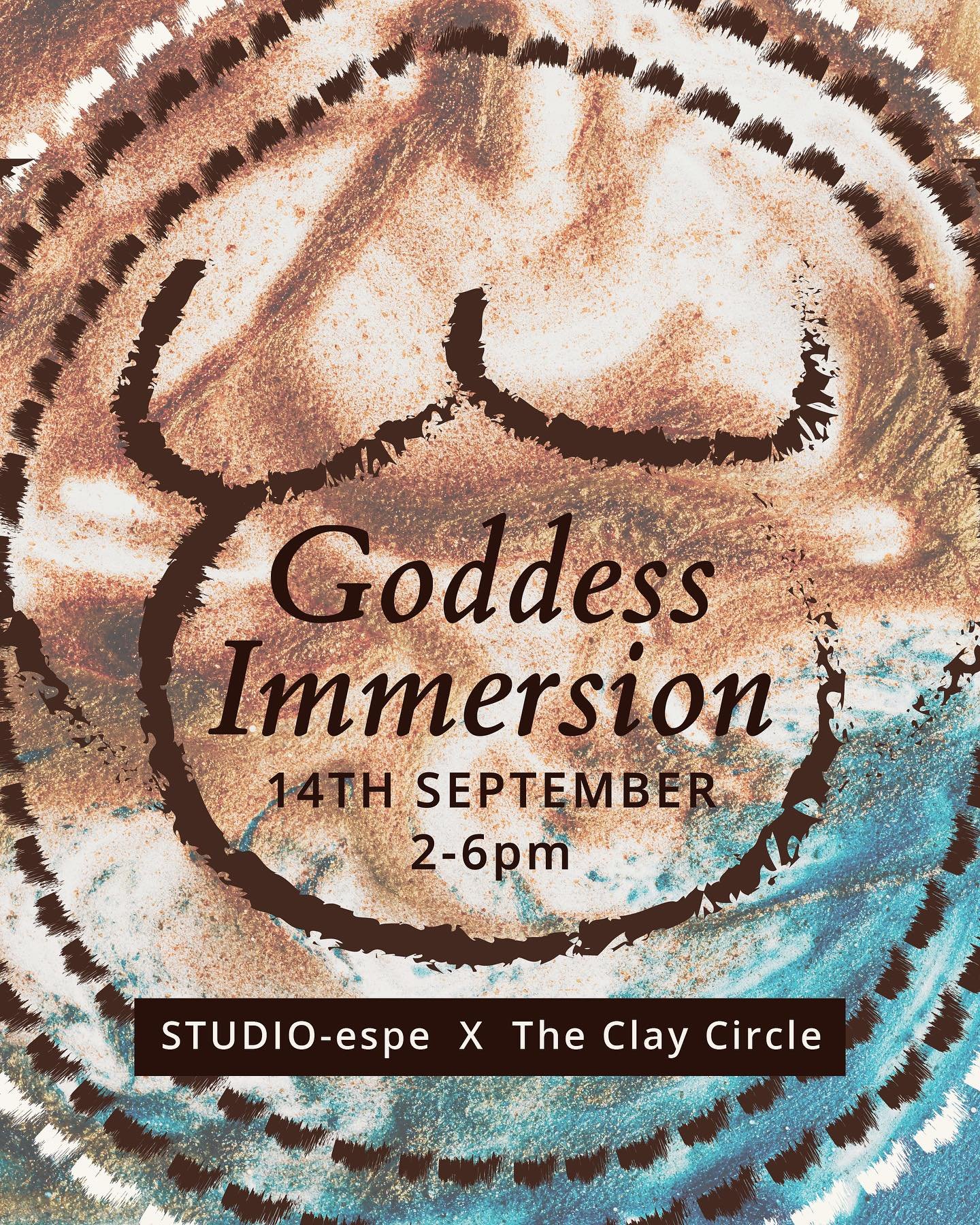 GODDESS IMMERSION WORKSHOP ✨
An afternoon of exploration through Clay and supportive Art Therapy. Uncover your inner goddess and explore her possibilities through creativity.

Join Sarah (registered Art Therapist) from Studio-Espe &amp; Amanda from @