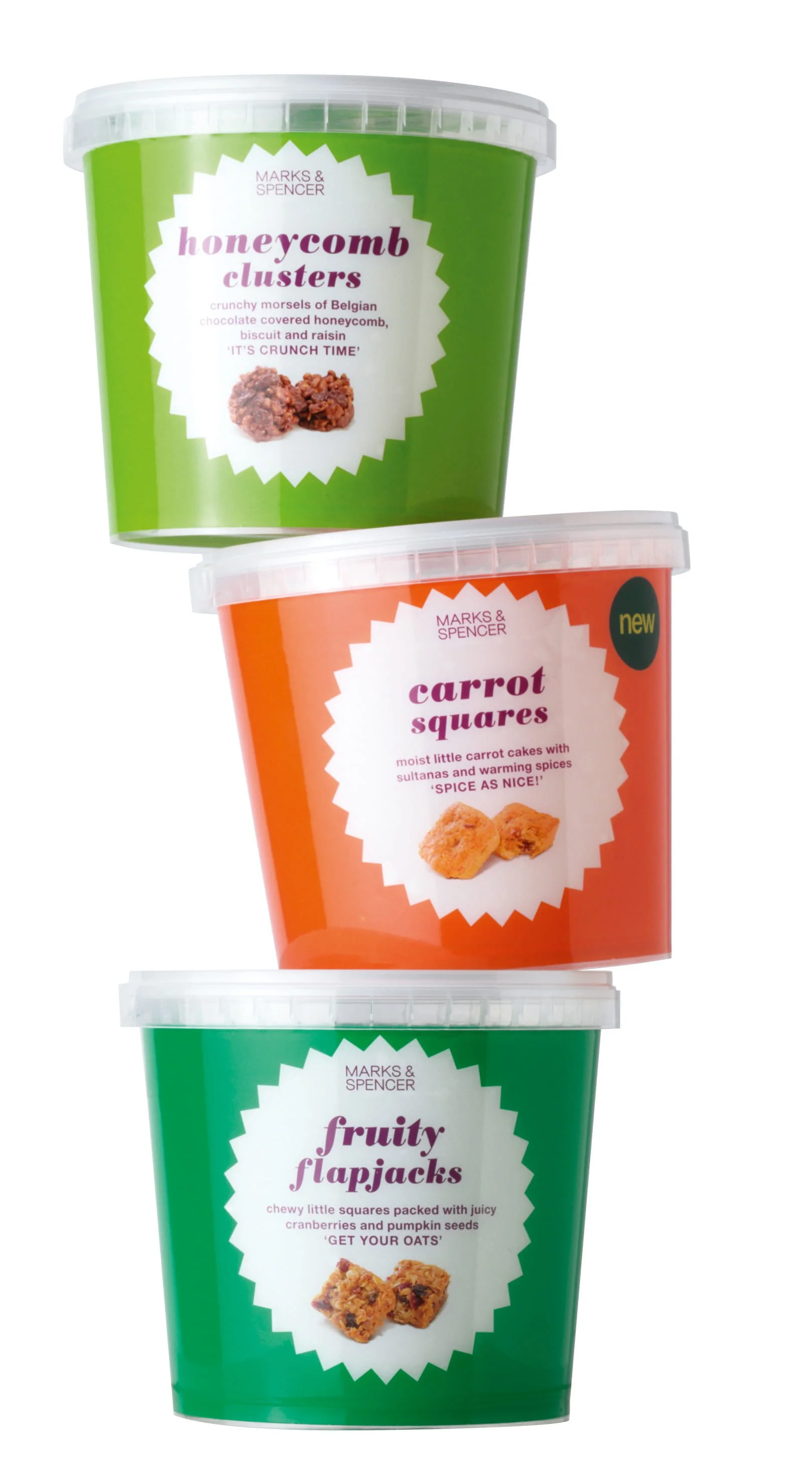 Marks &amp; Spencer bakery bites packaging copy