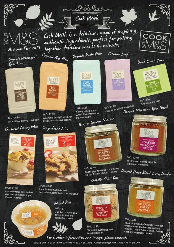 Marks &amp; Spencer Cook's Essentials ingredients by William Thomas