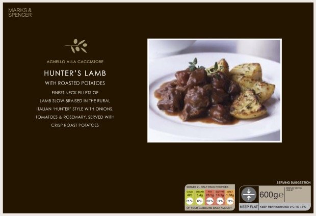 Marks &amp; Spencer premium Italian ready meal by William Thomas