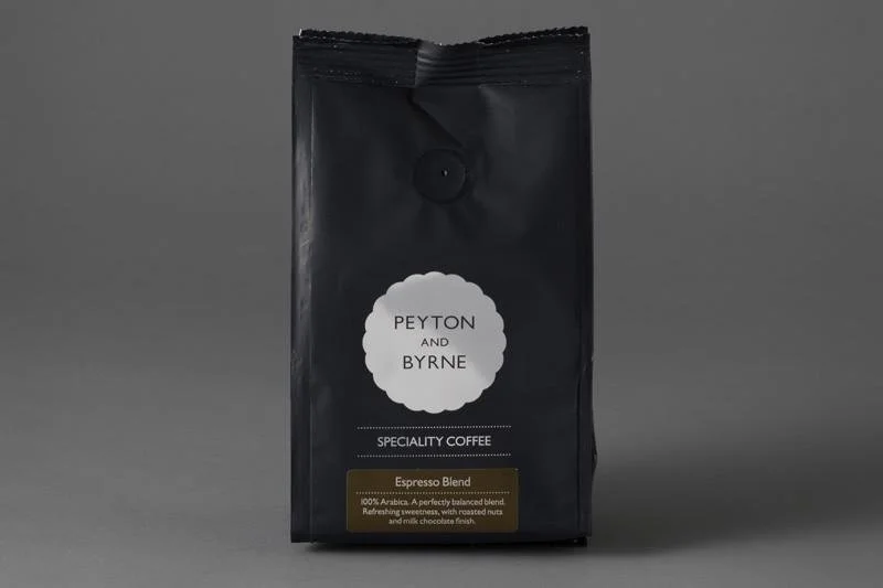 Peyton &amp; Byrne coffee bag packaging copywriting by William Thomas