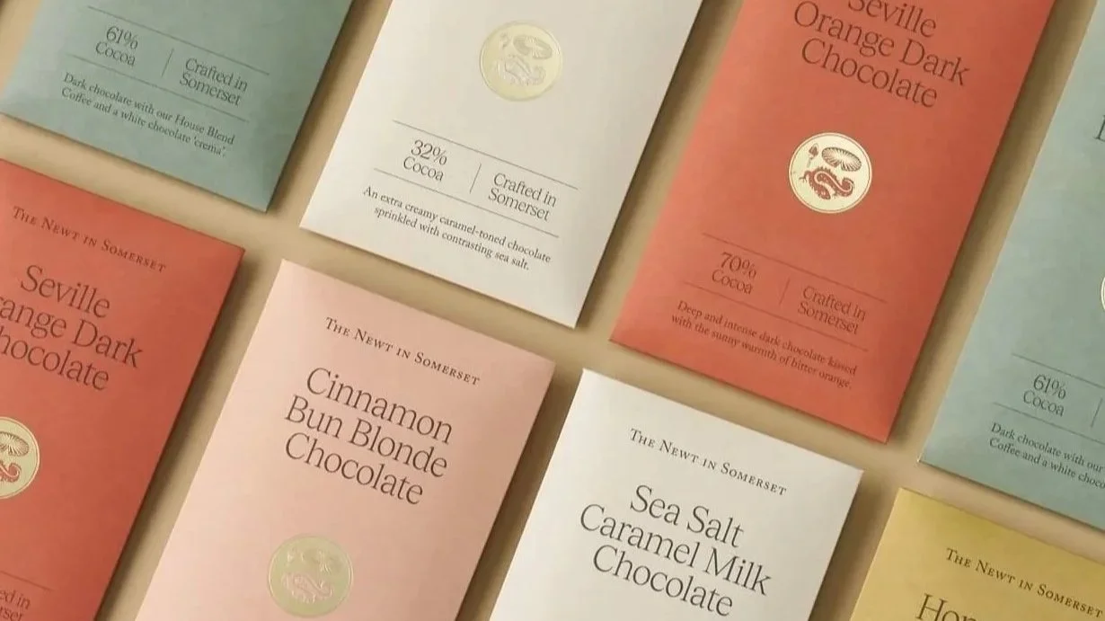 The Newt in Somerset chocolate packaging copy by William Thomas