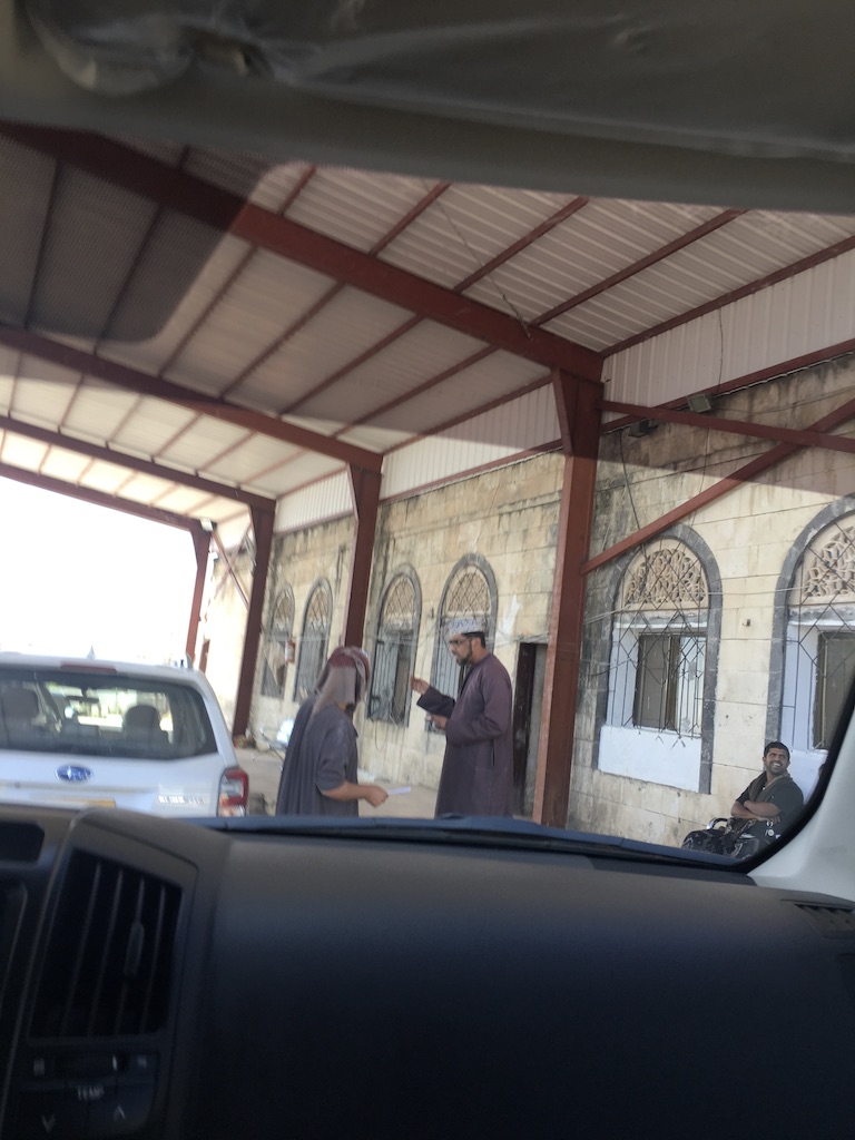Taking photos is not permitted at border crossings, so I had to be sneaky