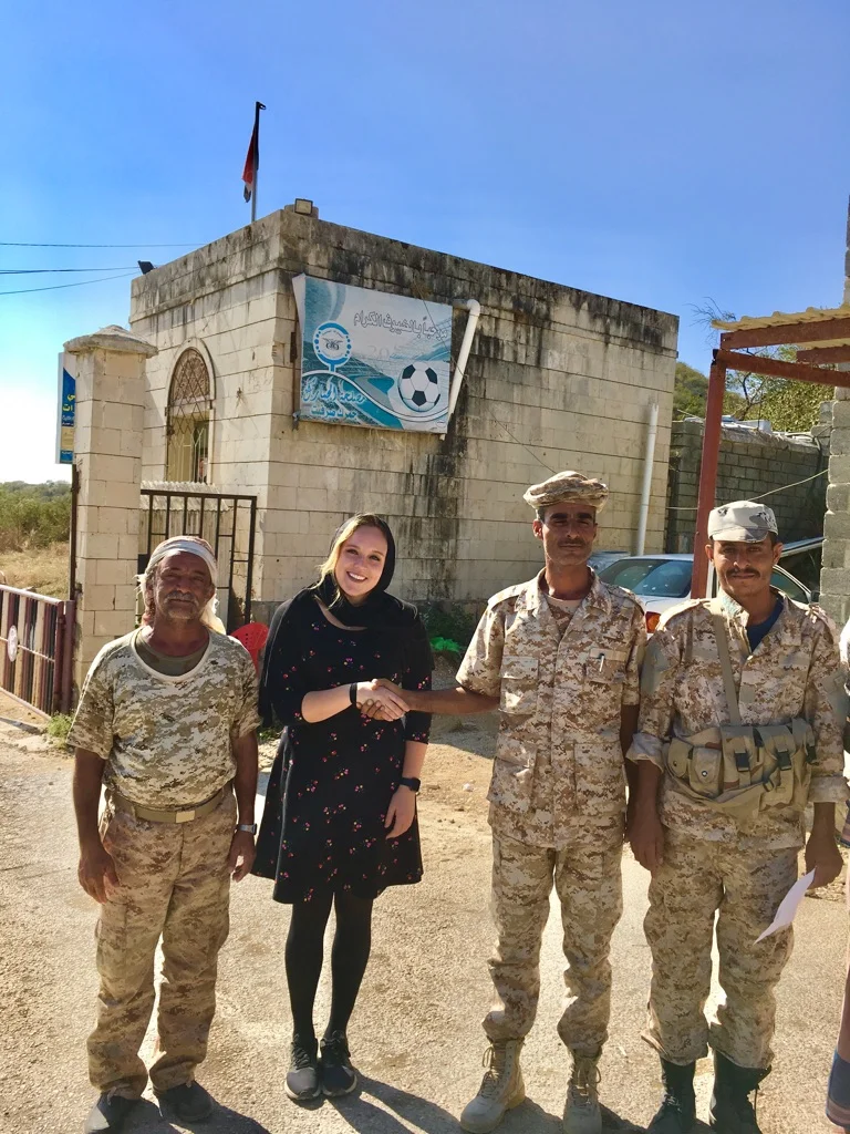 Photo op with the Yemeni border guards
