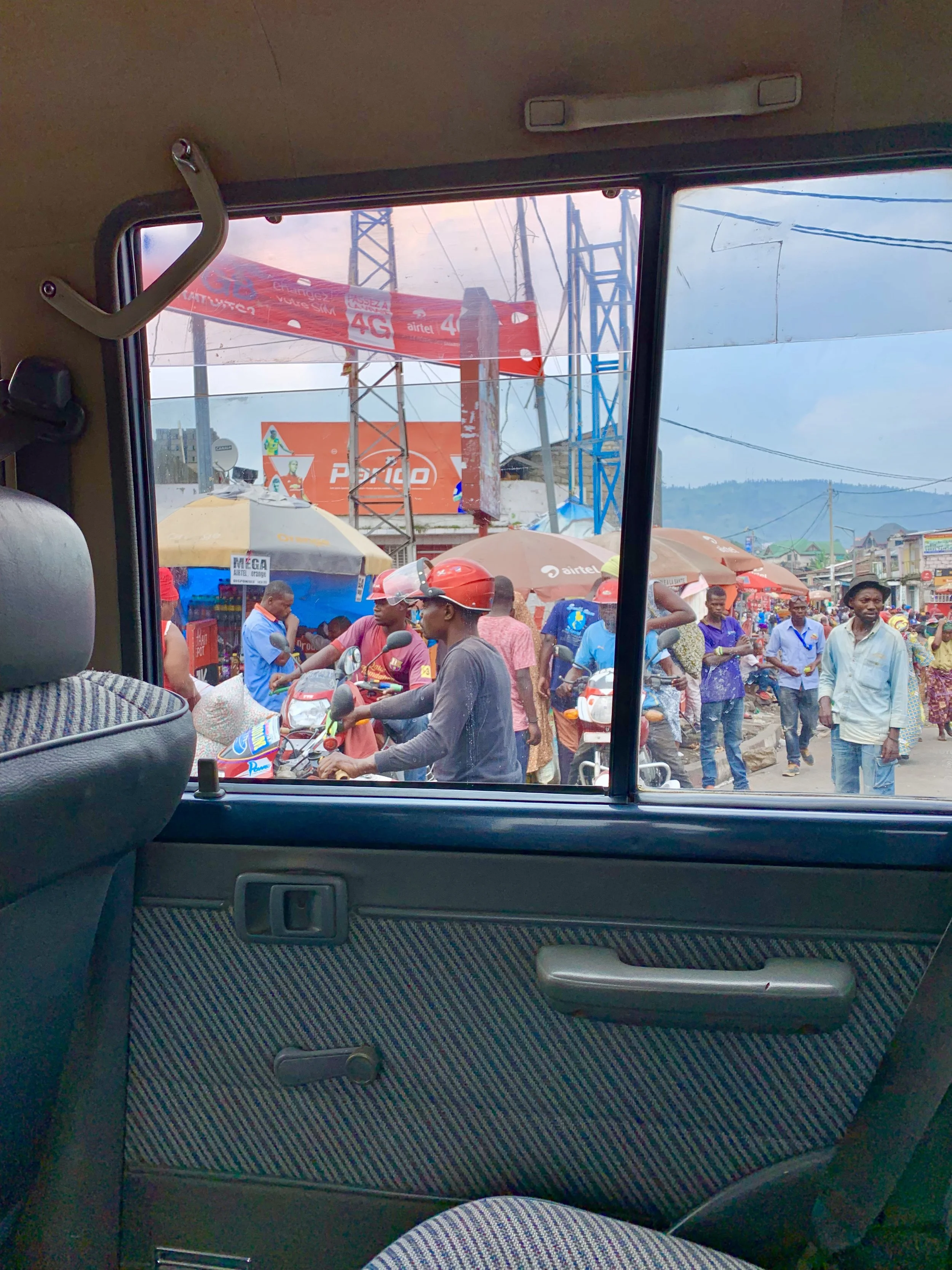 The crowded streets of Goma