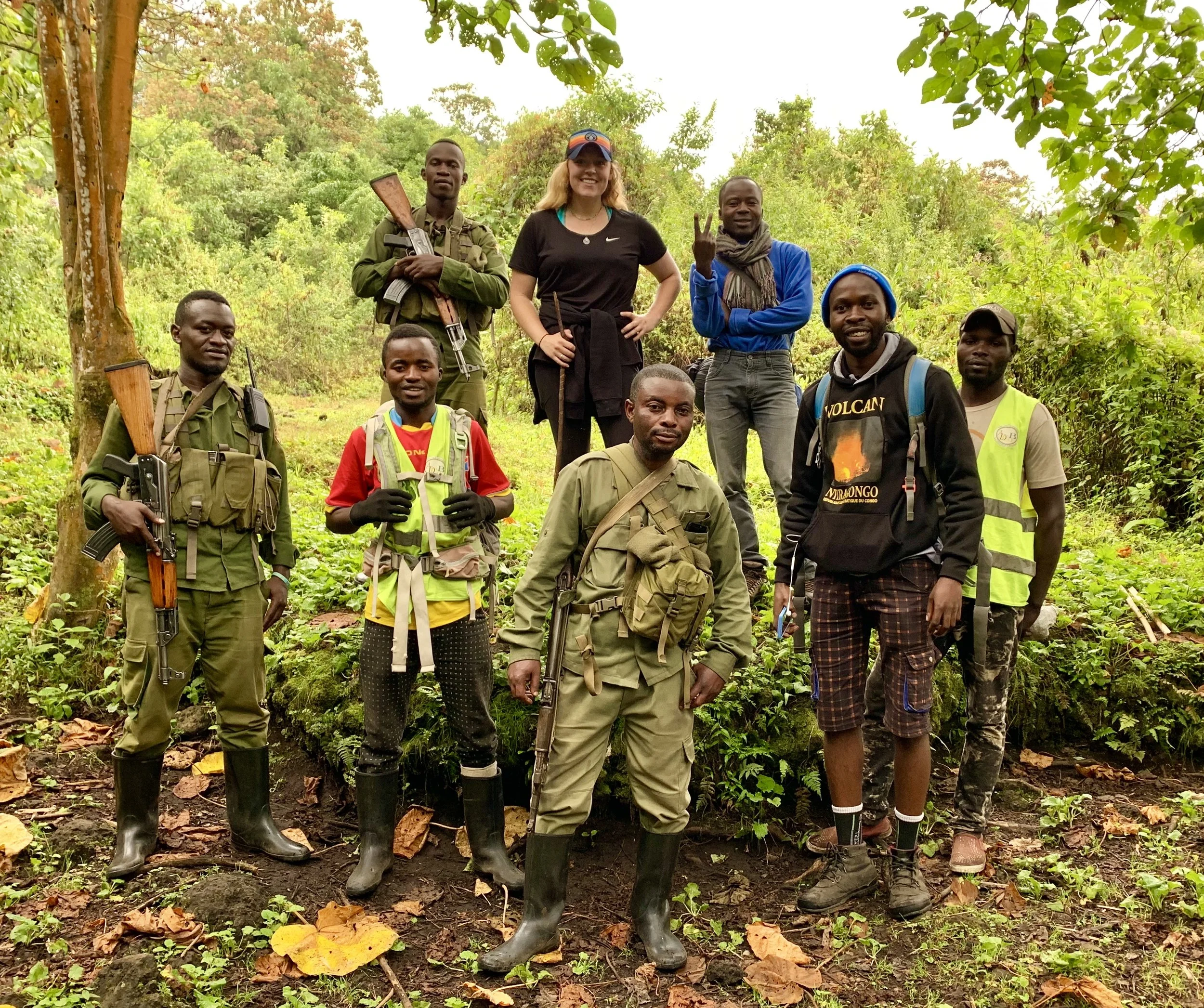 Of course we had to get a team picture. My guides, rangers, porters, and cook were amazing!
