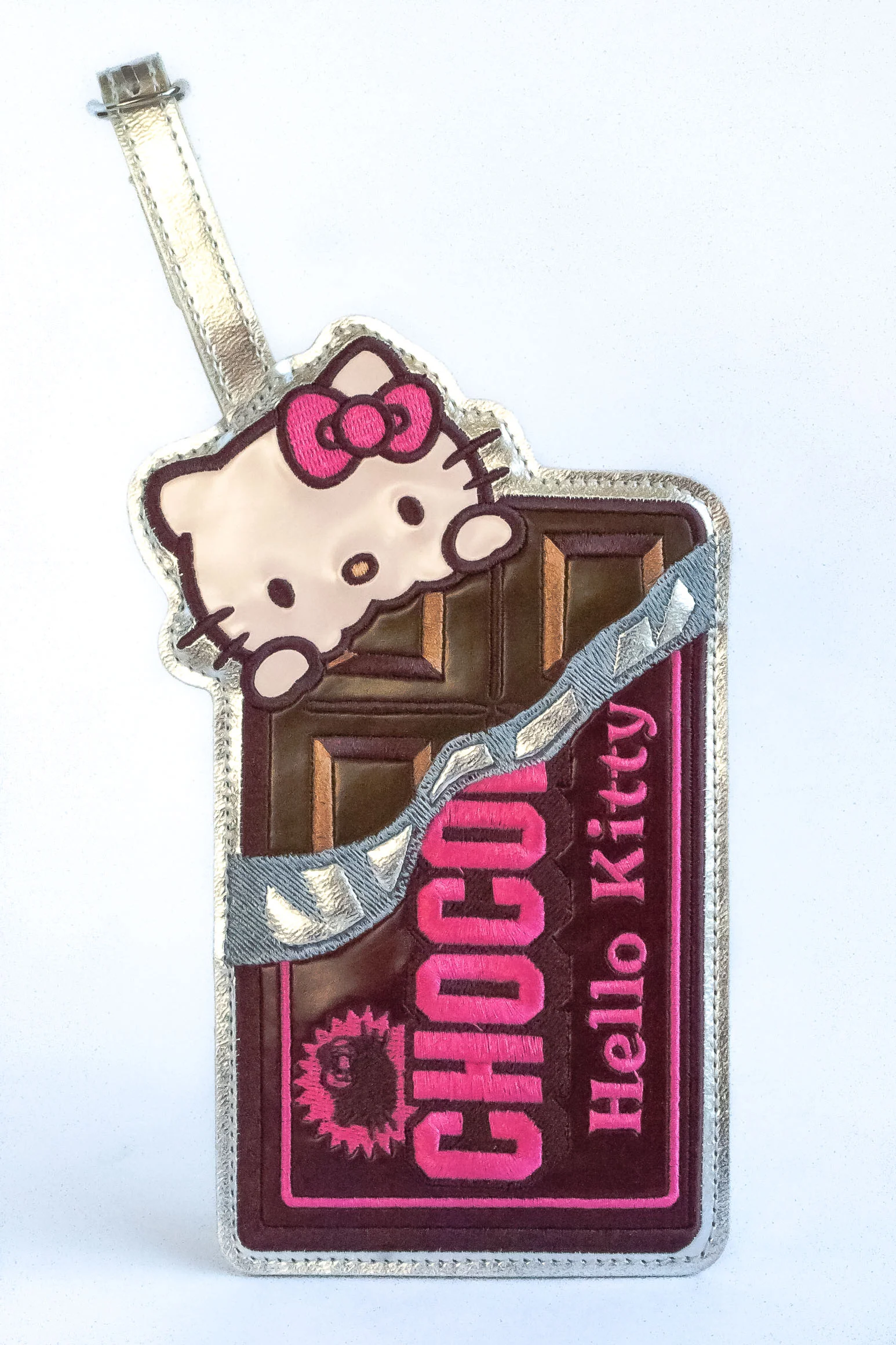 Hello Kitty Luggage Tag Chocolate - front CC.jpg