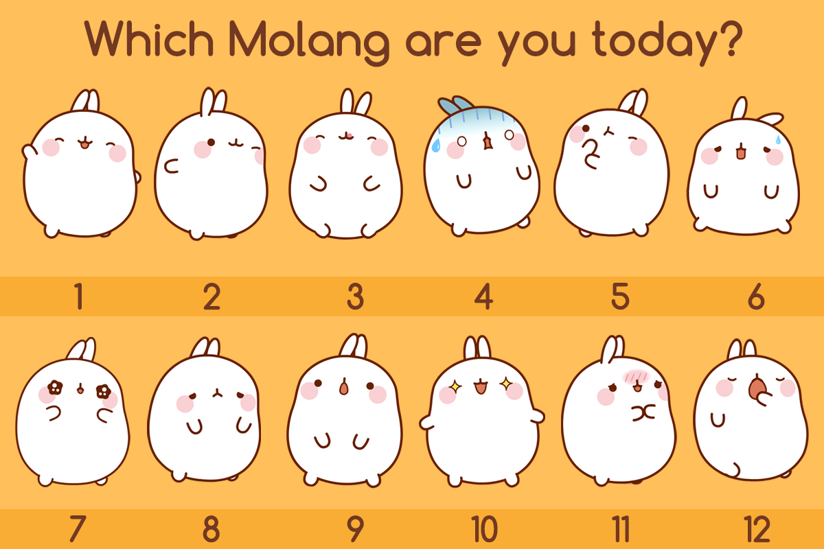 Molang : Molang & piu piu 16 mochi pillow plush toy doll home room decor 40cm. - Goimages U