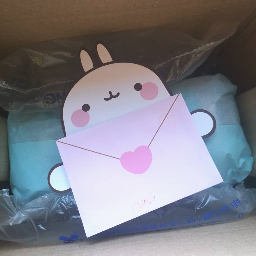 Sending off another present with a cute gift note today! 💕

Molang is the perfect messenger in my opinion! 😍💌

(P.S. all the packaging is recyclable)

#kawaiistuff #kawaiishop #molang #kawaiigift #imoutouk