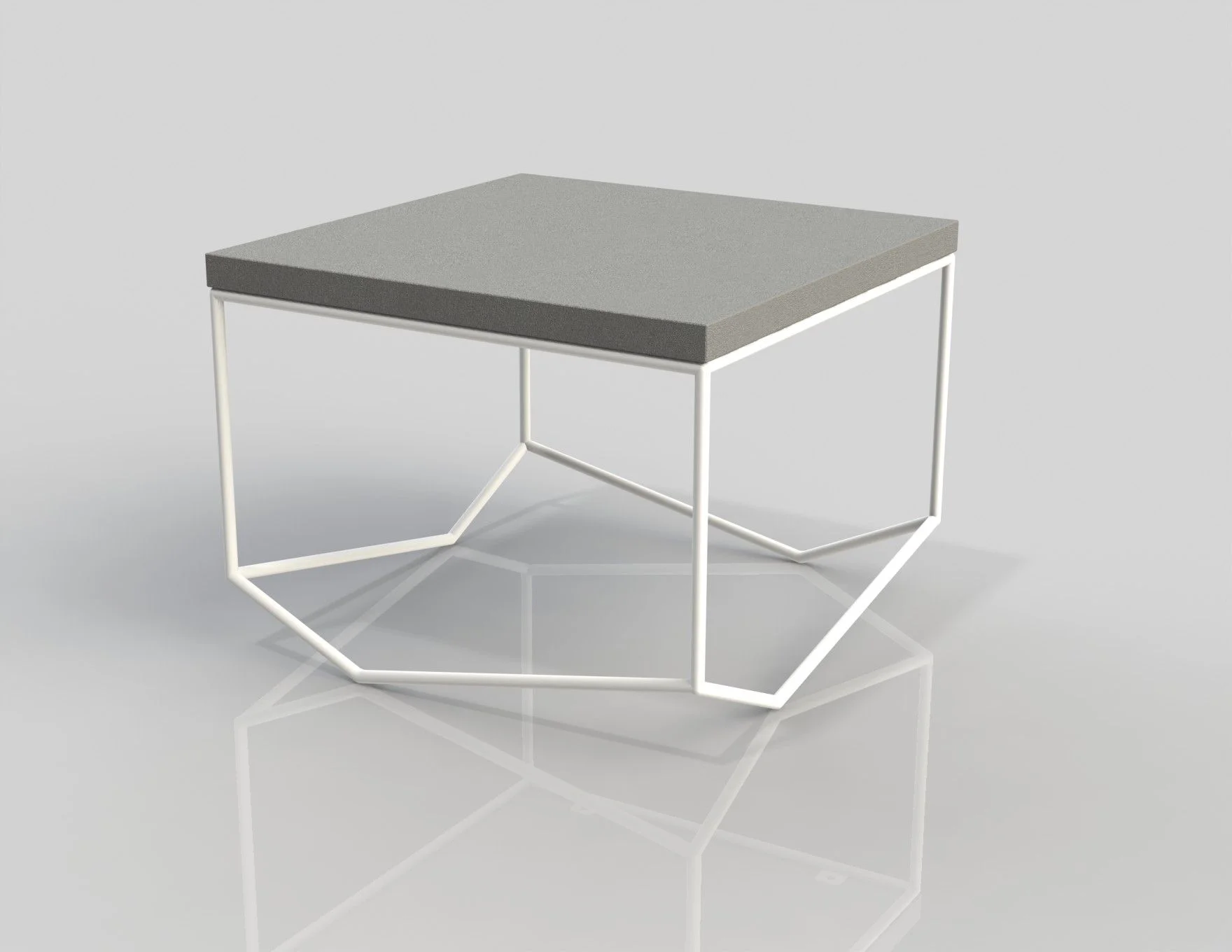 TABLE BÉTON LA BANCALE CARRÉE