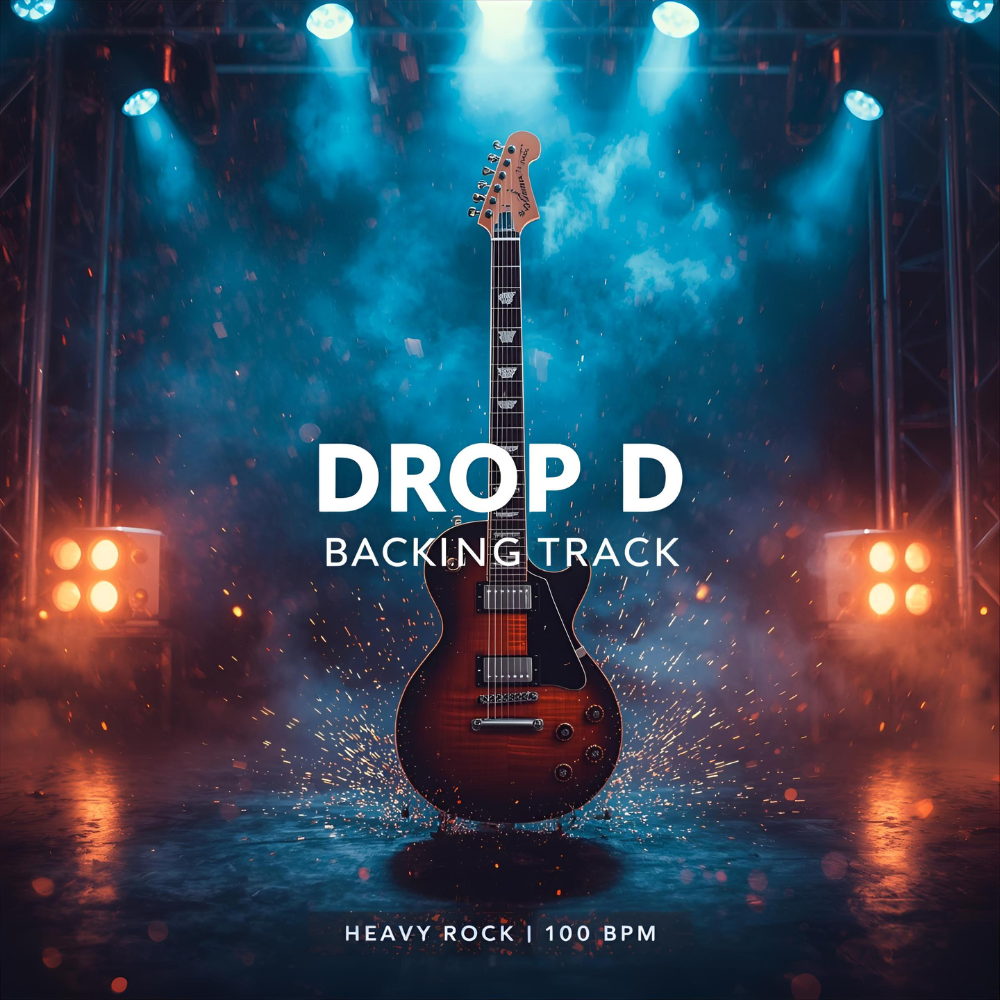 Drop D Backing Track | Heavy Rock Guitar Jam Track (100 BPM) | Metal Guitar Practice & Improvisation