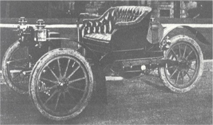 Kelsey 's 1910 Motorette with steering device known as a Tiller.