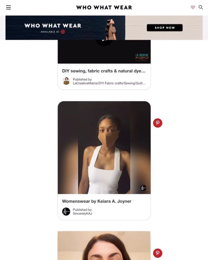 Our Skin Tone Mask was featured on @whowhatwear x @pinterest list of favorite face masks!

Thank you @fitzpatrickerin 🖤
#WearAMask

Swipe to read ▶️
&bull;
&bull;
Shop link in bio.
A portion of the proceeds benefit a social justice organization dedi