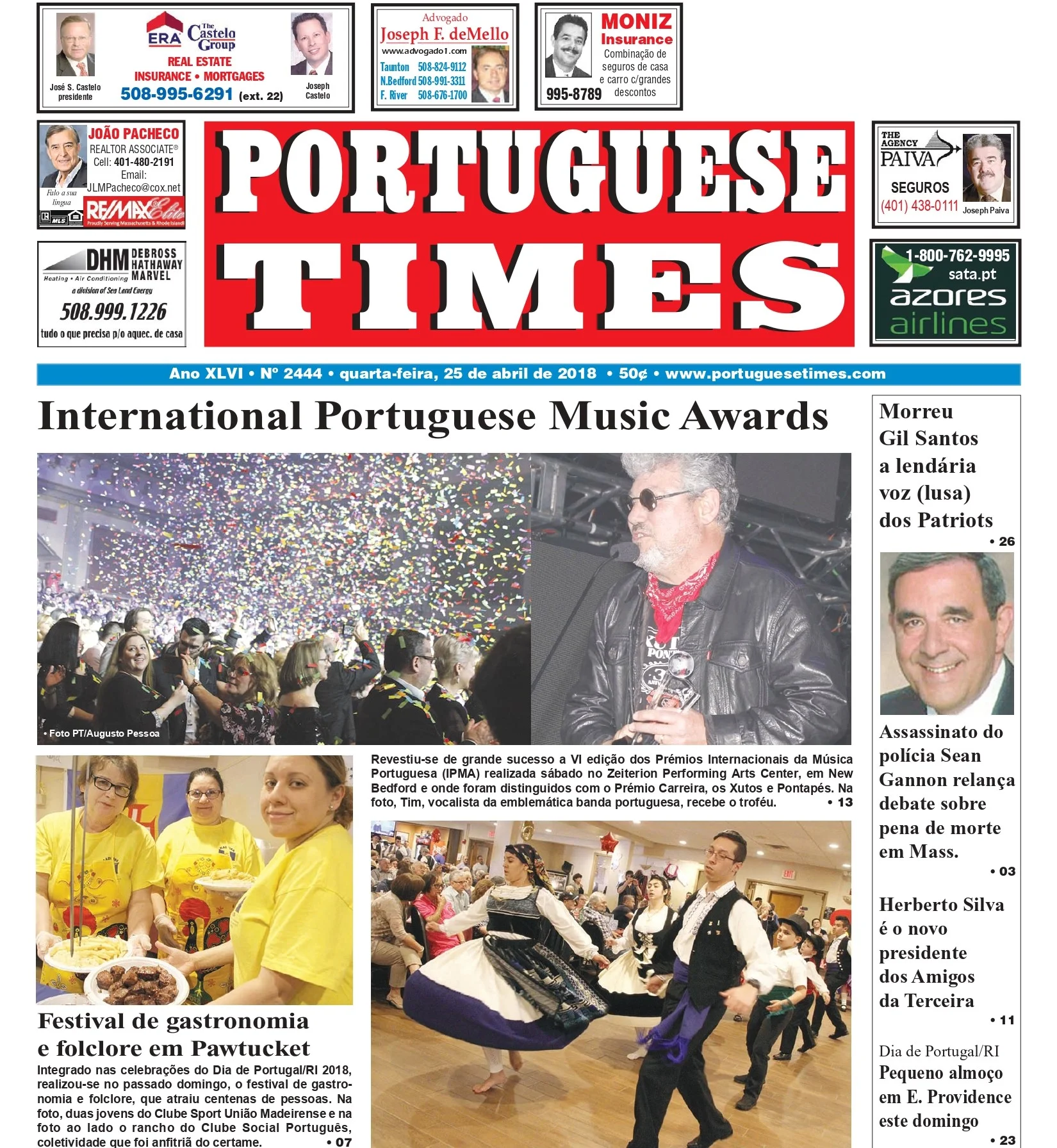 Abertura apoteótica e encerramento deslumbrante coroa 6.ª edição dos Prémios Internacionais da Música Portuguesa