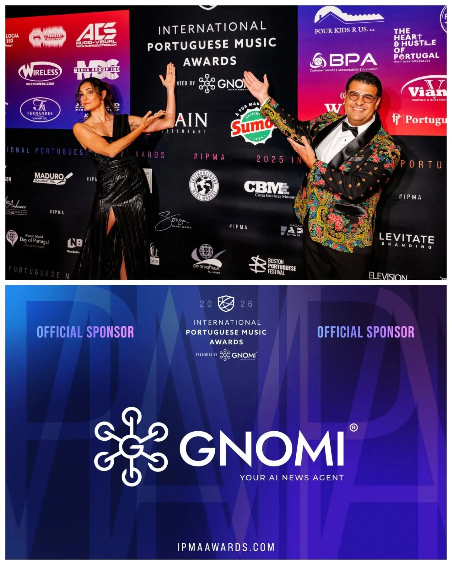 GNOMI is helping us amplify Portuguese music and culture on a global scale by returning as the title sponsor!

@gnomiai is your AI news agent, revolutionizing how you connect with the world, one story and real-time event at a time.

Stay informed wit