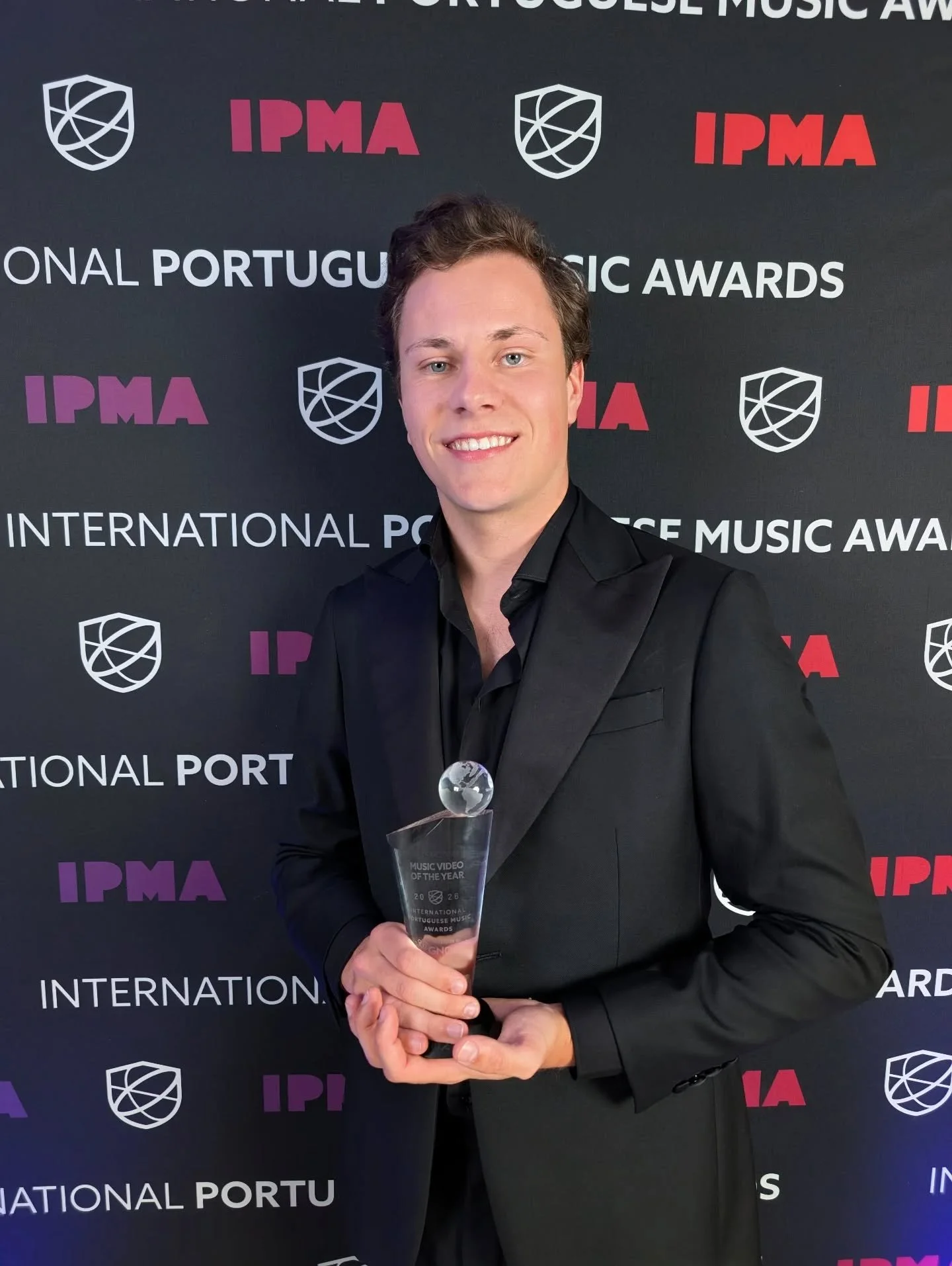 Parab&eacute;ns Nuno! Best music video at the International Portuguese Music Awards, presented by @gnomiai.