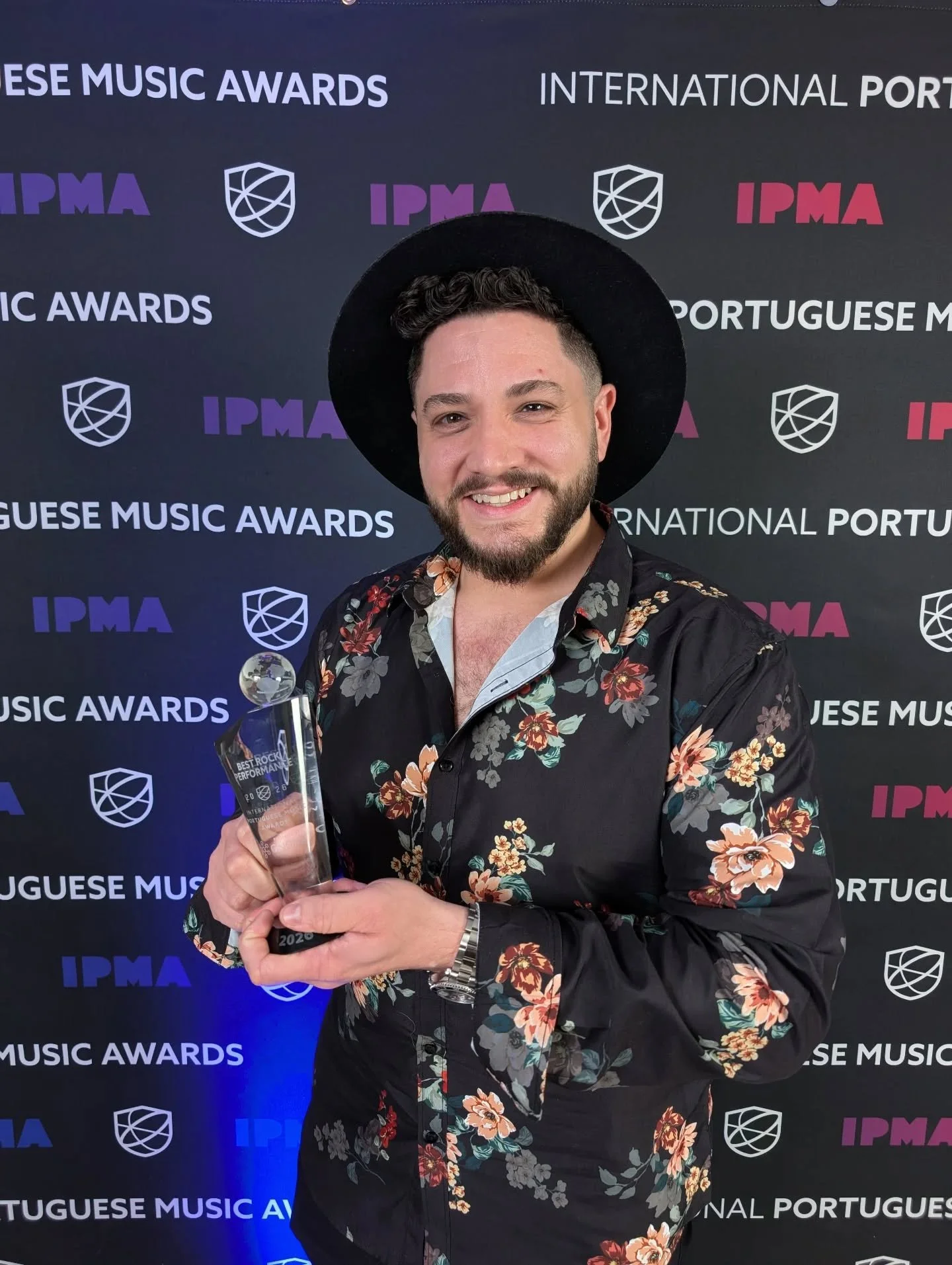Parab&eacute;ns Josh Pereira! Best rock performance at the International Portuguese Music Awards, presented by @gnomiai .