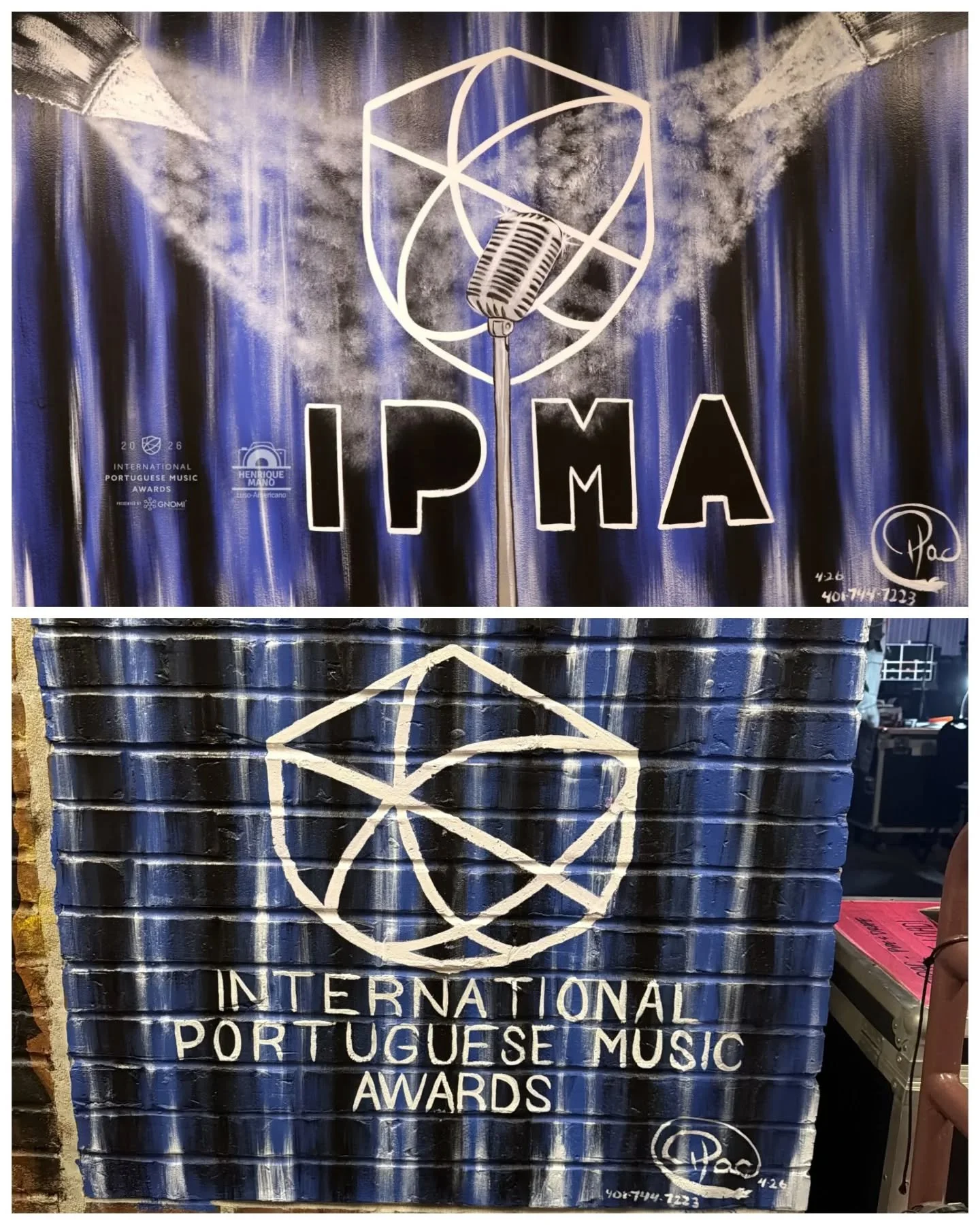 IPMA now has two backstage murals at the Providence Performing Arts Center that we call home. Thank you Helio Pacheco for sharing your talent! 🎨