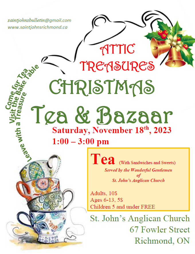 Attic Treasures Christmas Tea and Bazaar