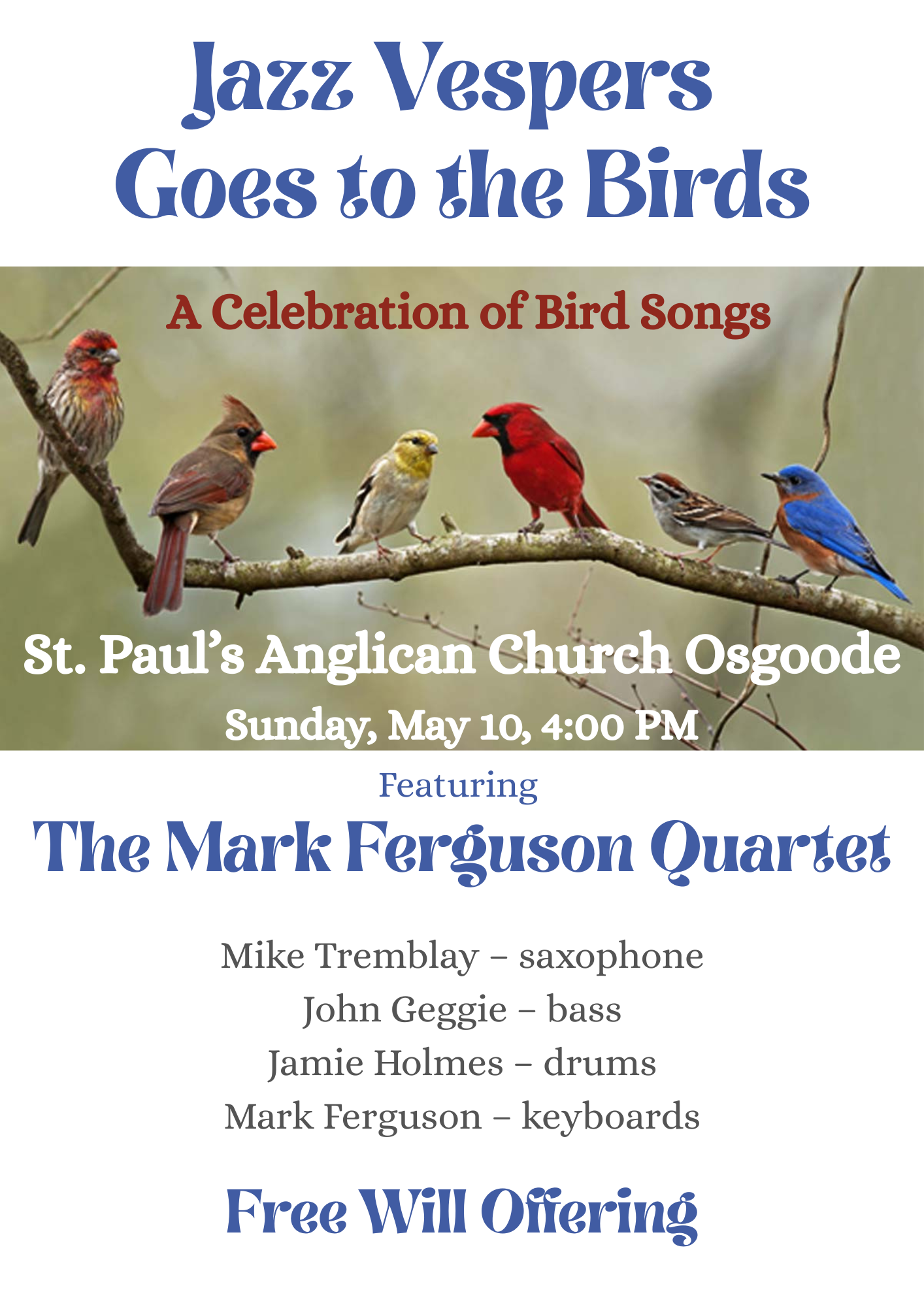 Jazz Vespers Goes to the Birds