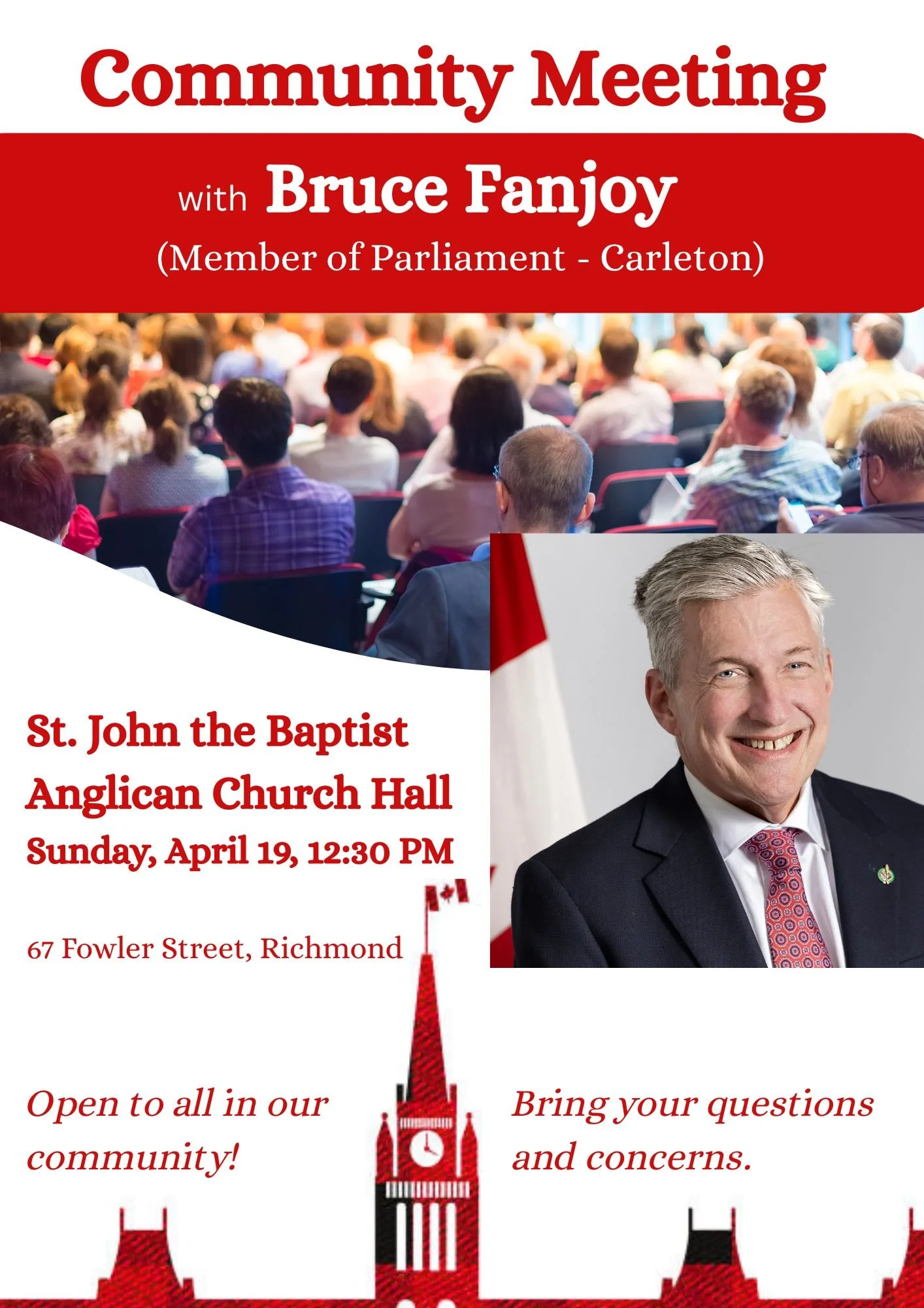 Community Meeting with Bruce Fanjoy (Member of Parliament for Carleton)