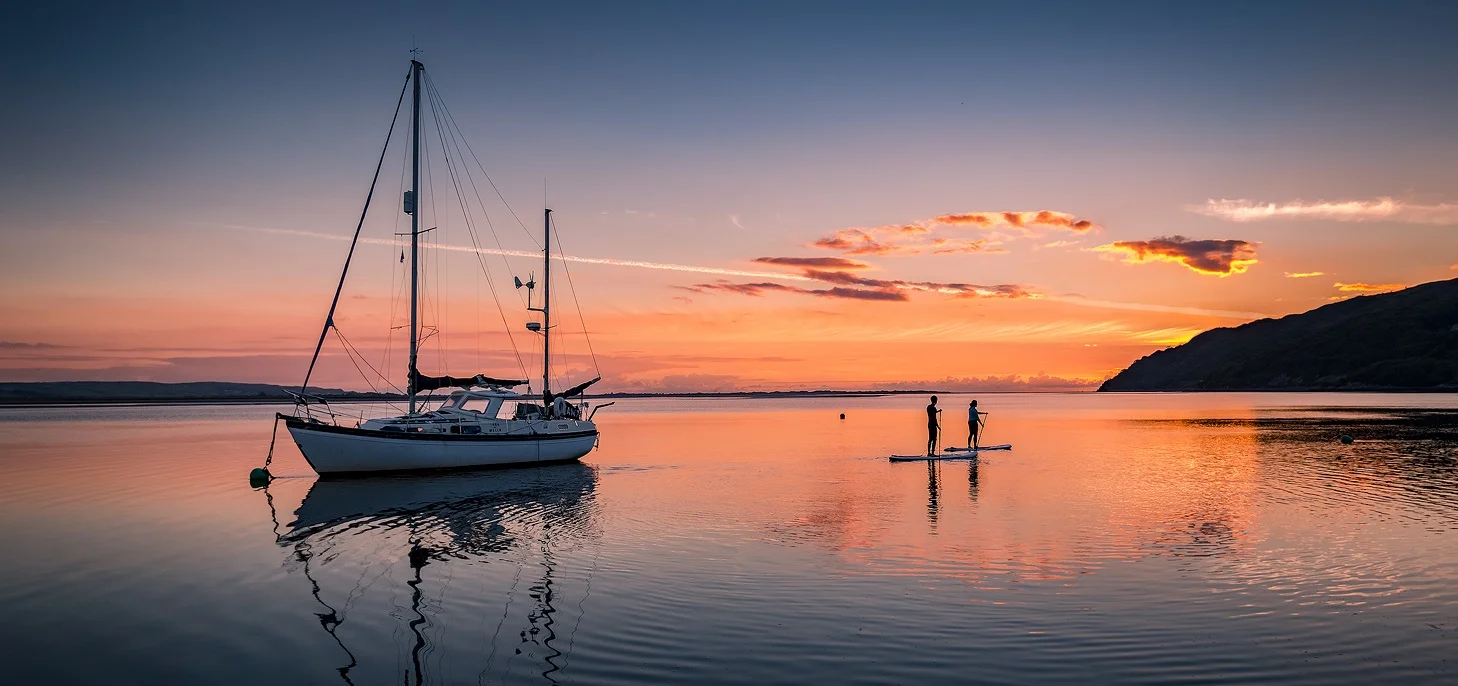 Paul Fowles Photography, Aberdovey Aberdyfi, Dave & Libby Paddle boarding.jpg
