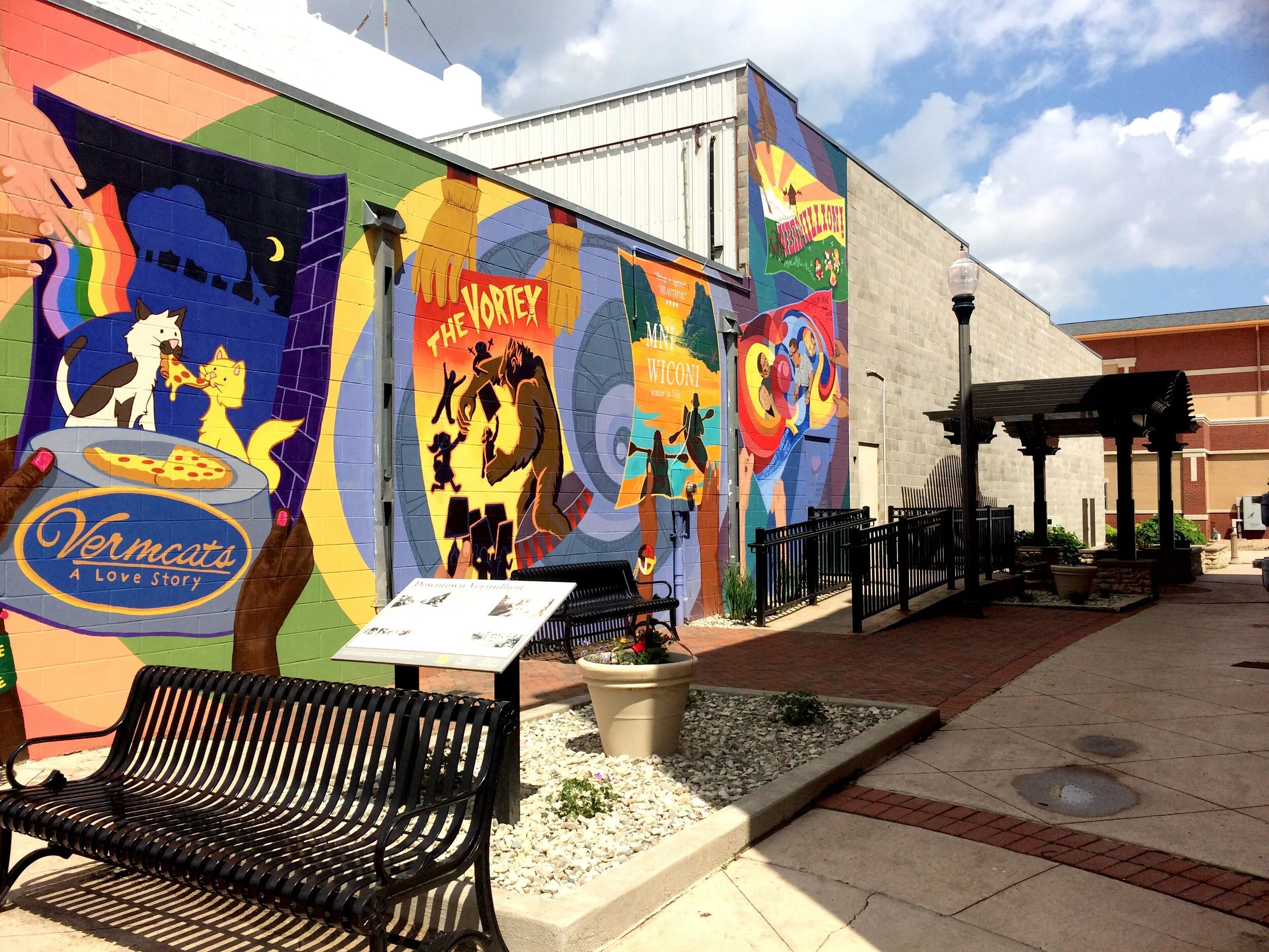The first Vermillion community mural.