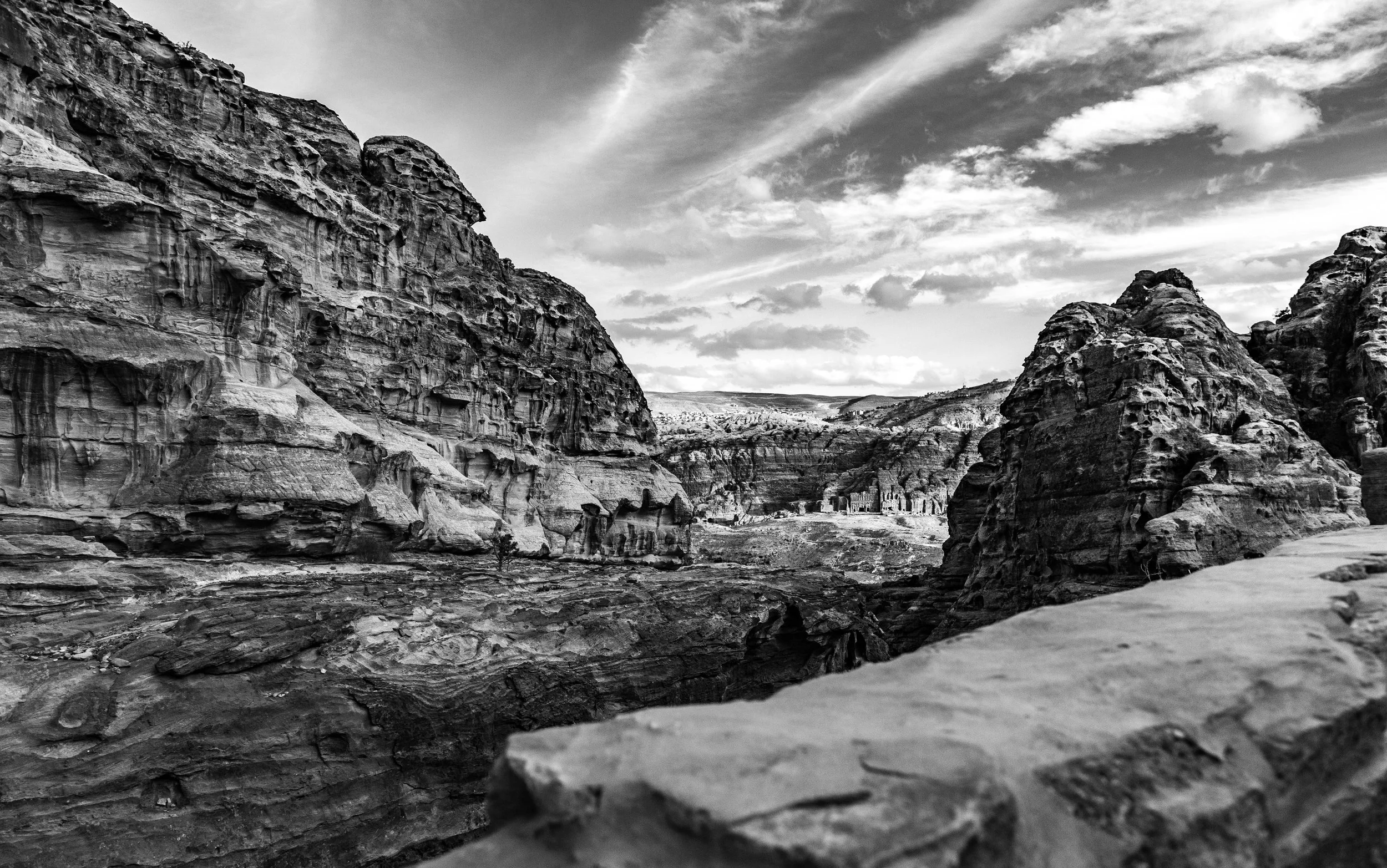 black and white landscape photography, landscape photography for sale, desert landscape photography, travel photography, photos of pertra