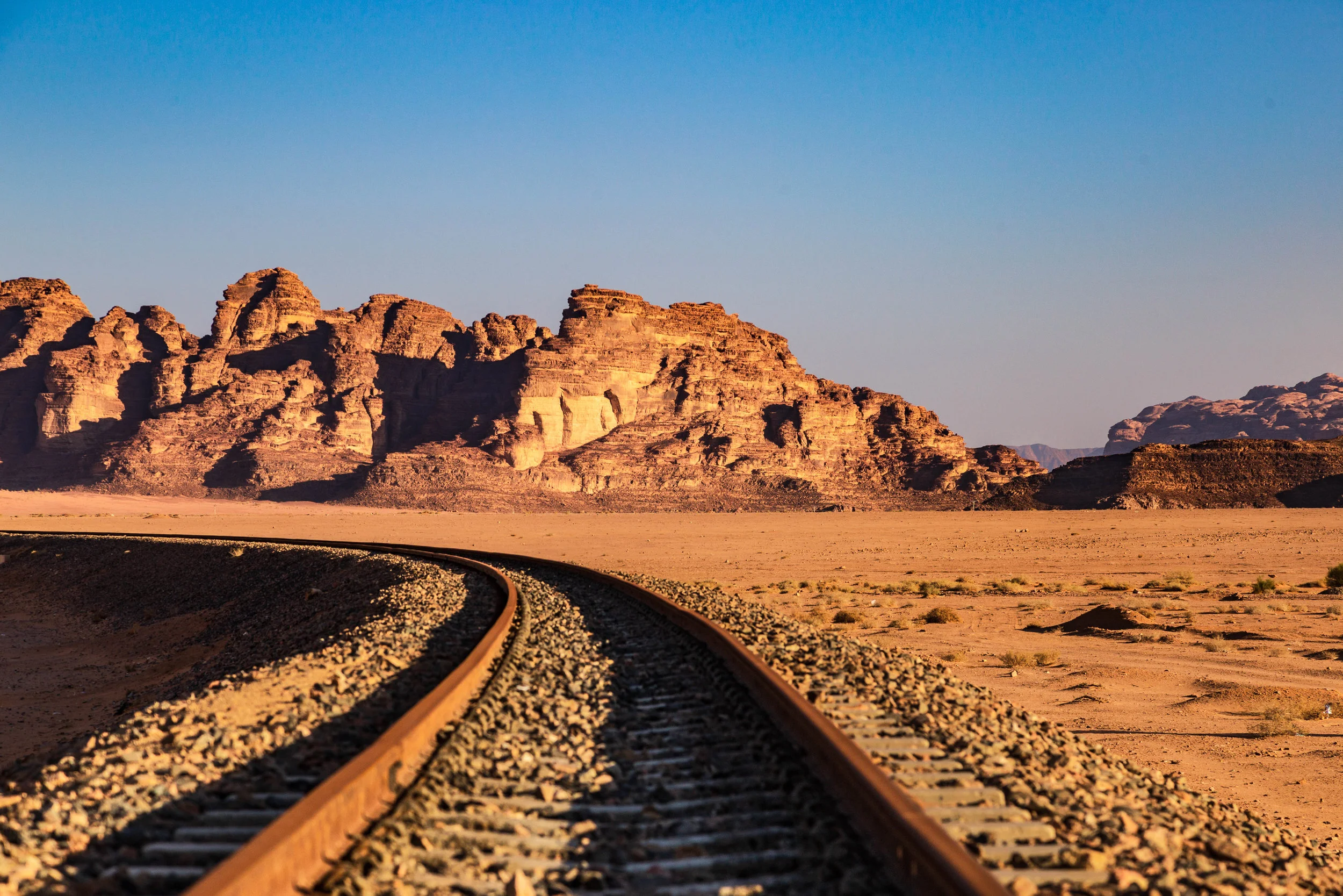 photos of train tracks in the desert, wadi rum desert photography, travel photography, travel photography for sale, landscape photography for sale, photos of the desert