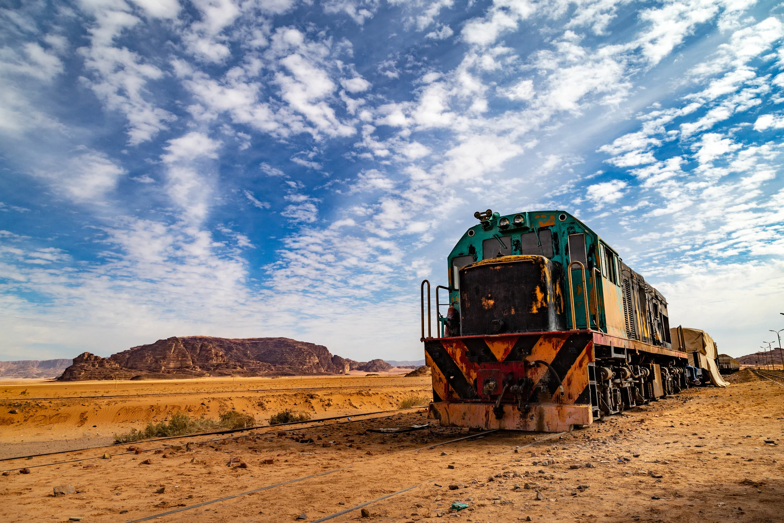 photo of train in the desert, photo of desert landscape, landscape photography, travel photography, travel photography for sale, landscape photography for sale